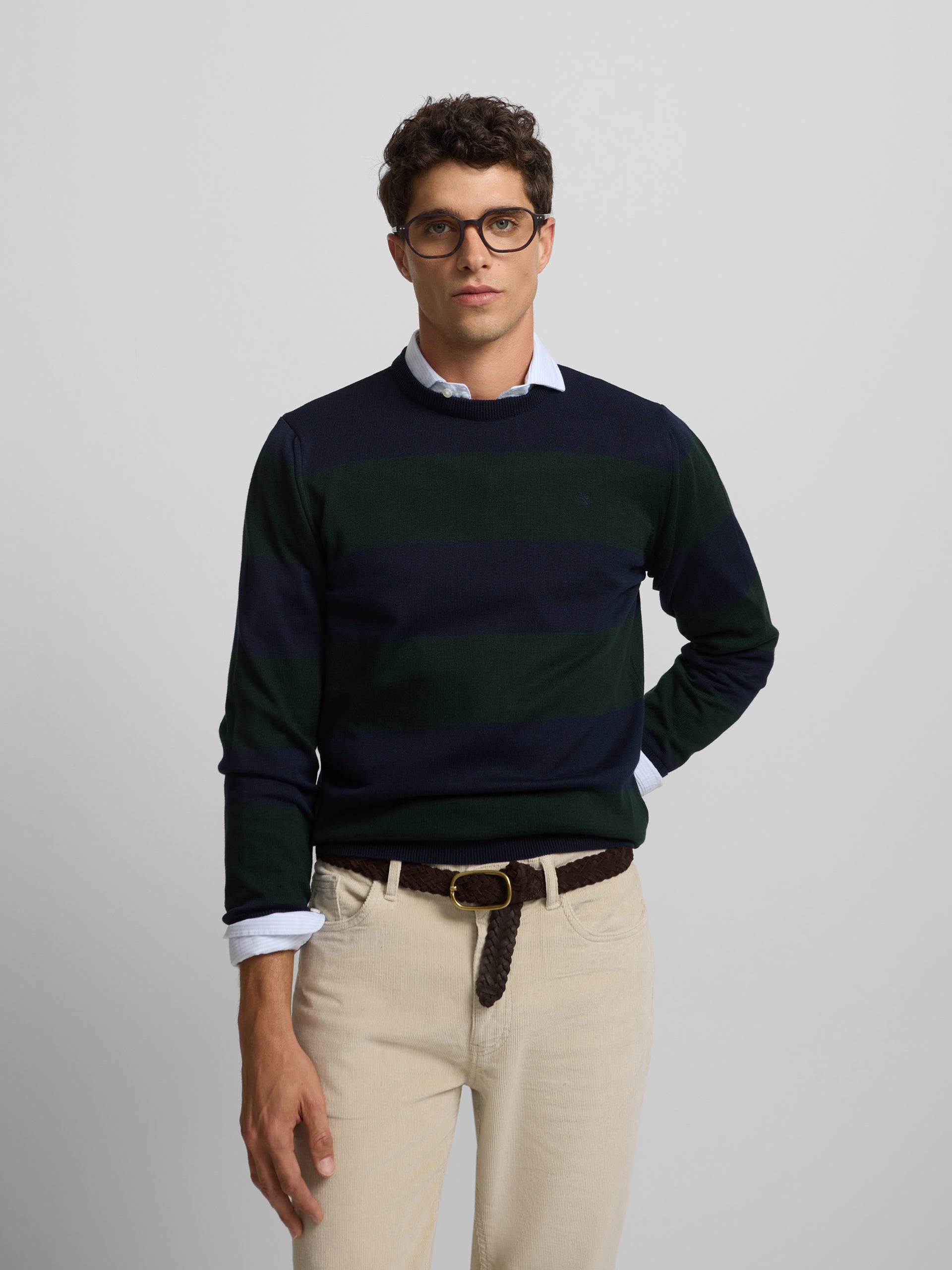 Green striped jersey