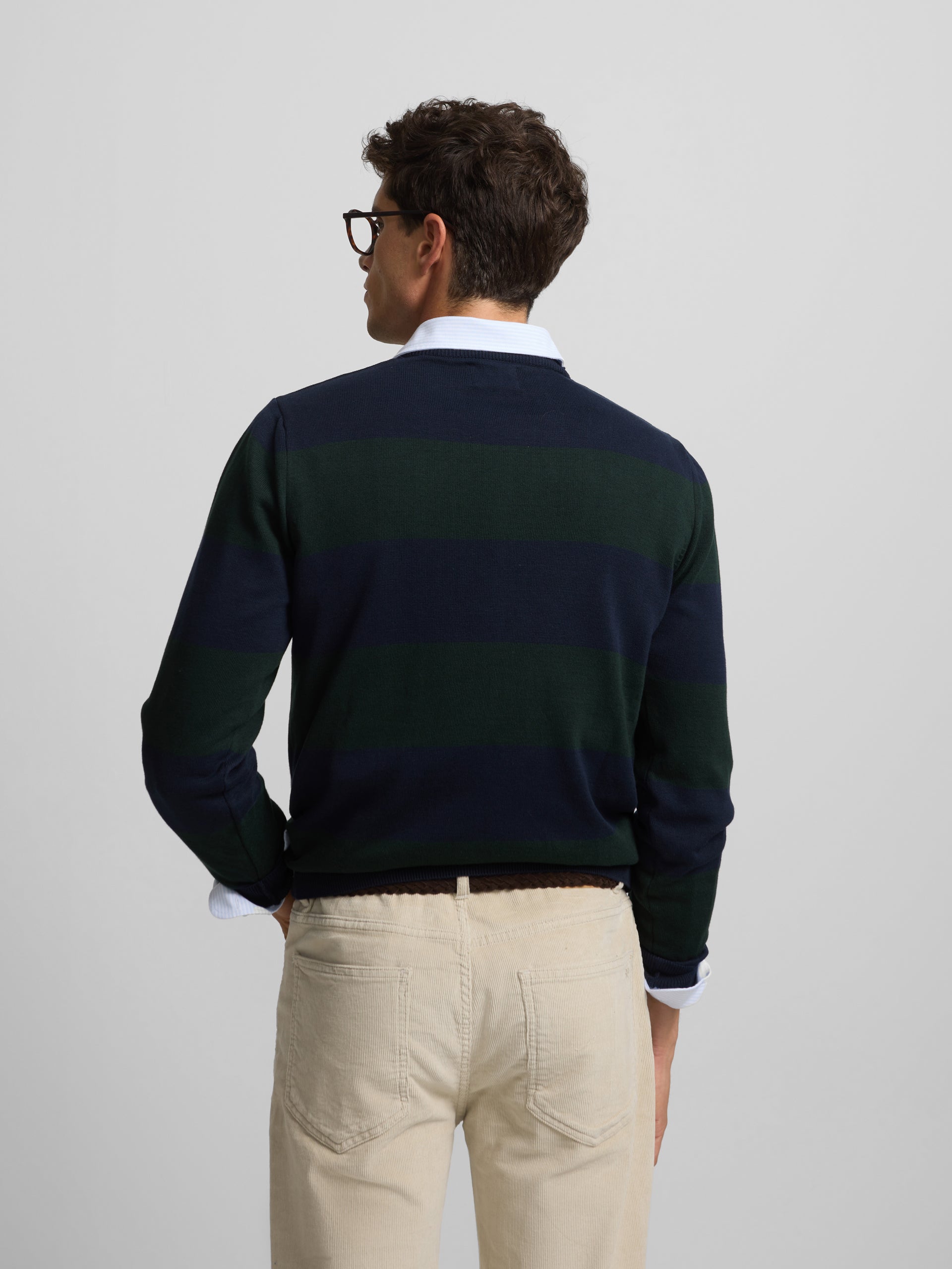 Green striped jersey