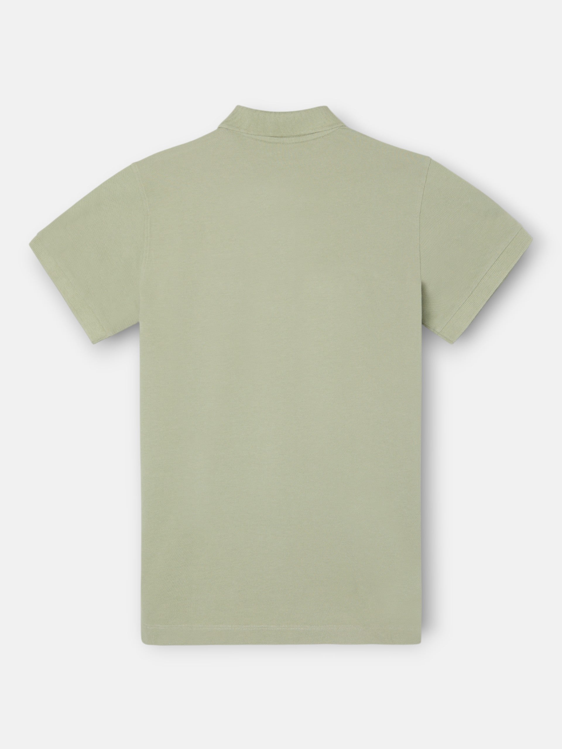 Medium green plain classic polo shirt