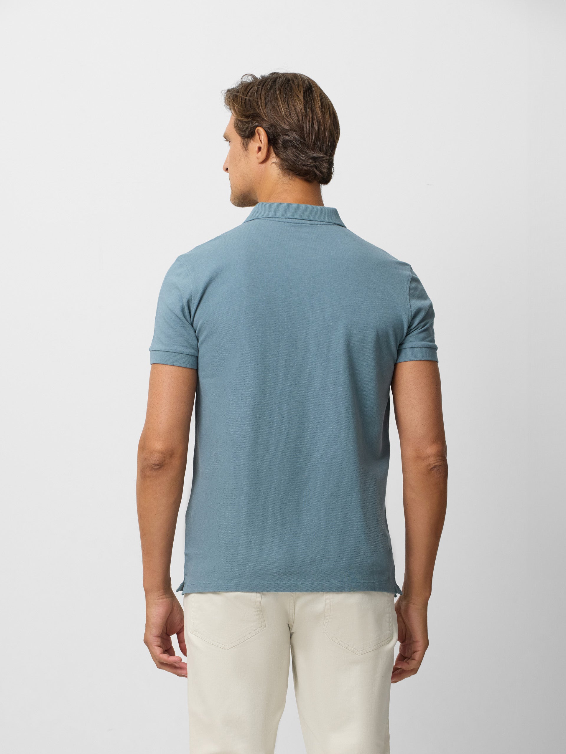 Classic plain petrol polo