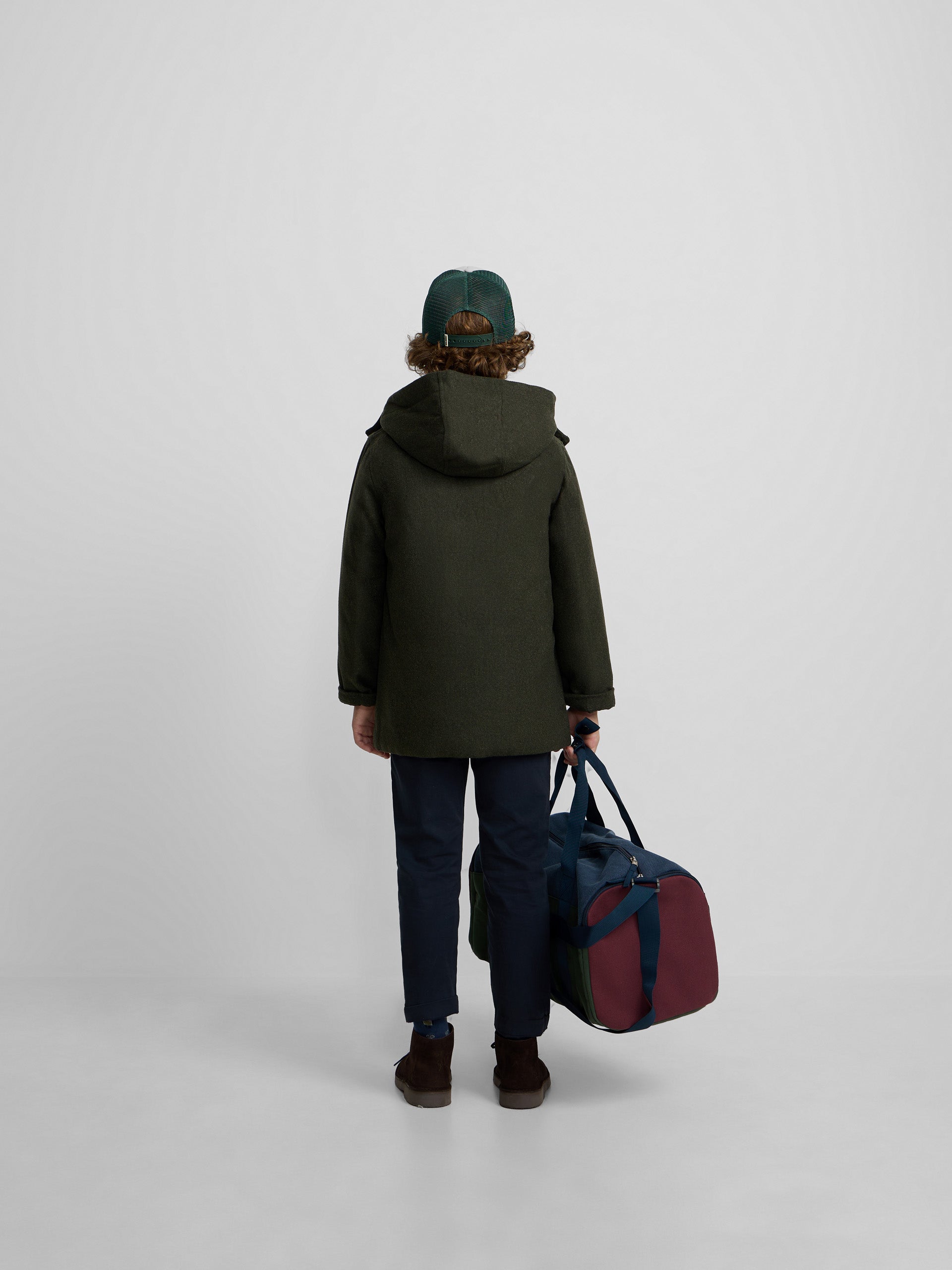 Abrigo kids clasico verde