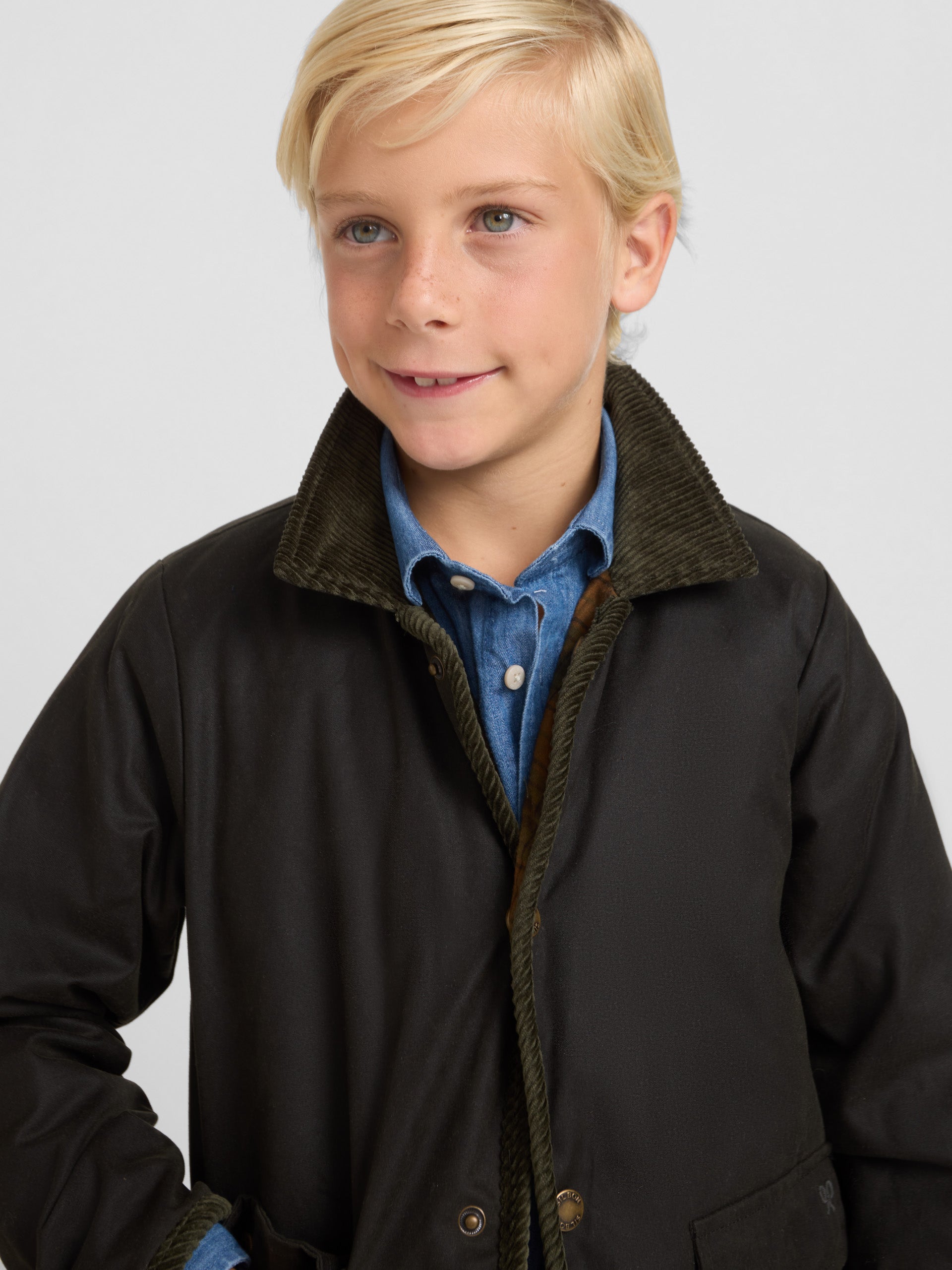 Abrigo encerado kids verde