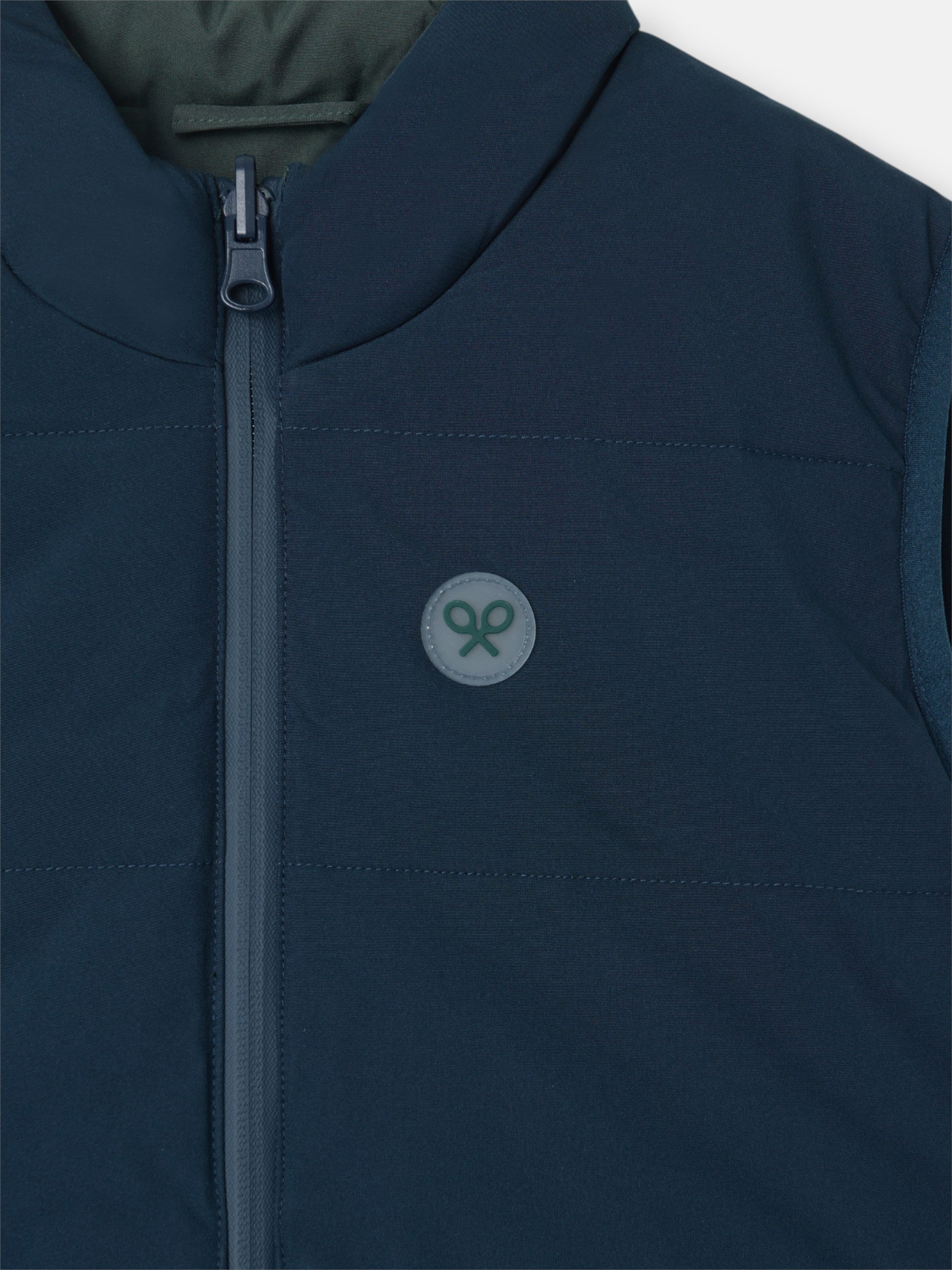 Navy green reversible kids vest