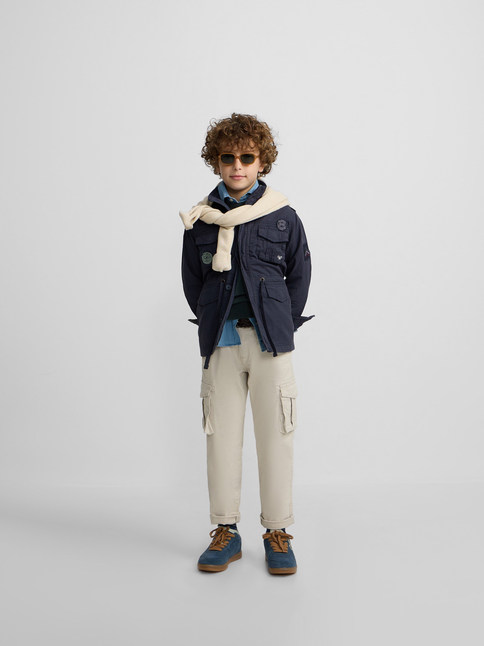 Veste militaire bleu marine pour enfant