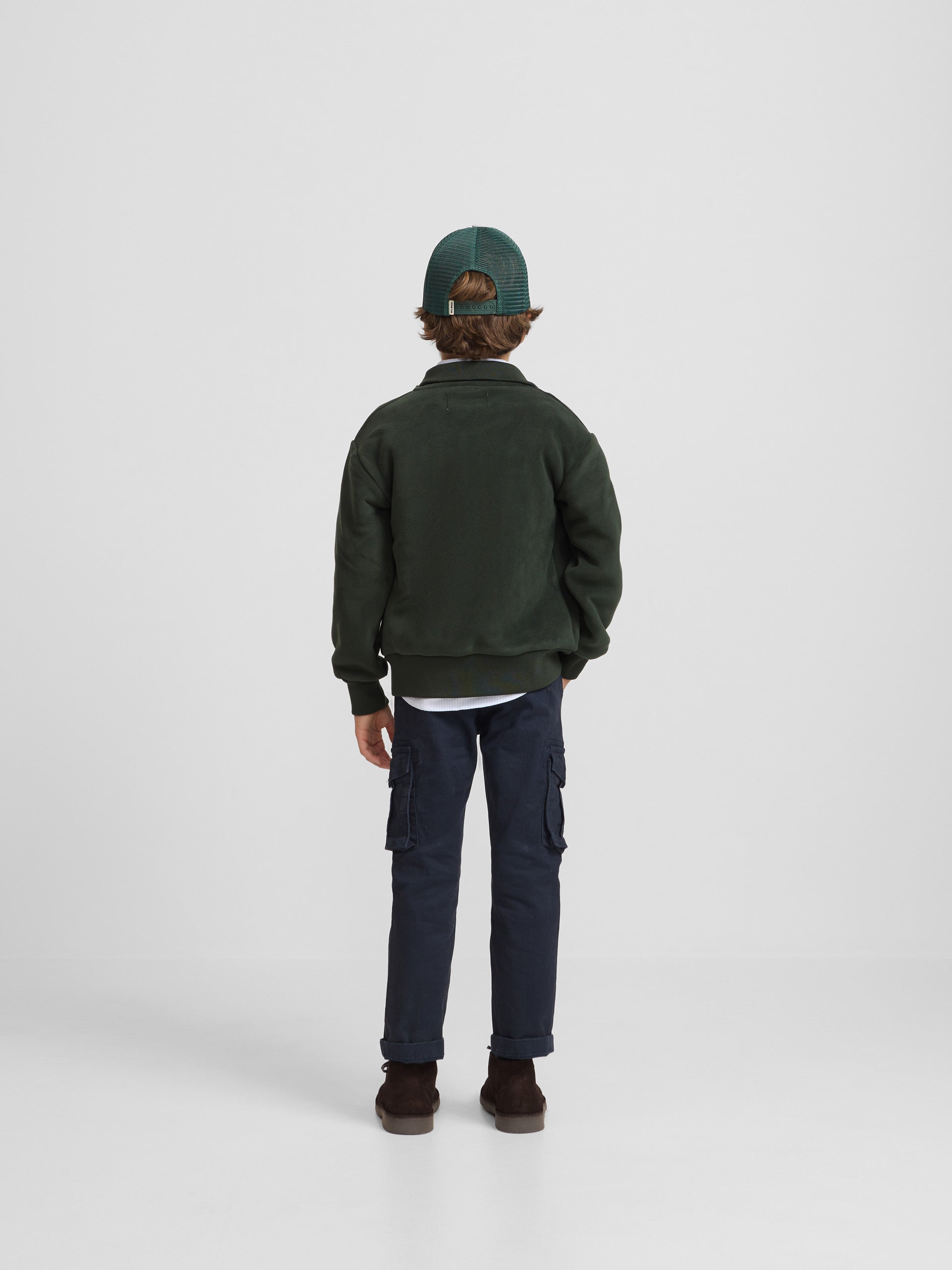 Polar liso para crianças verde