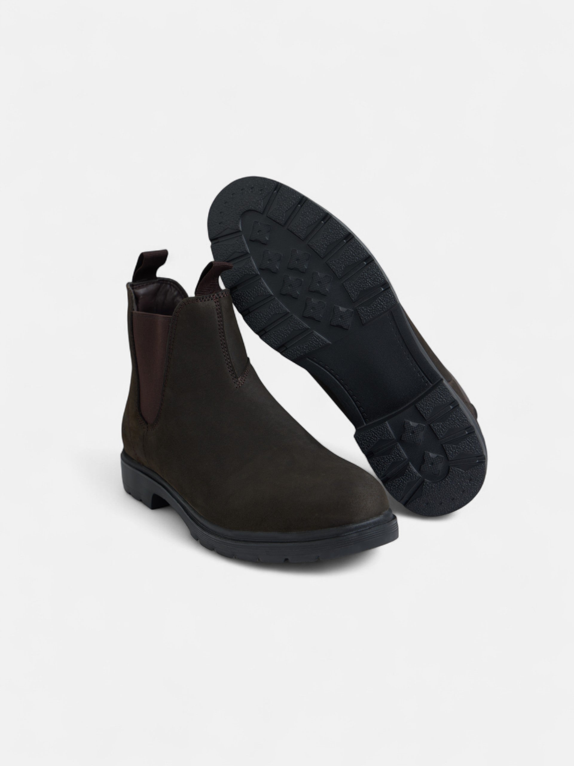 Bota media serraje marron