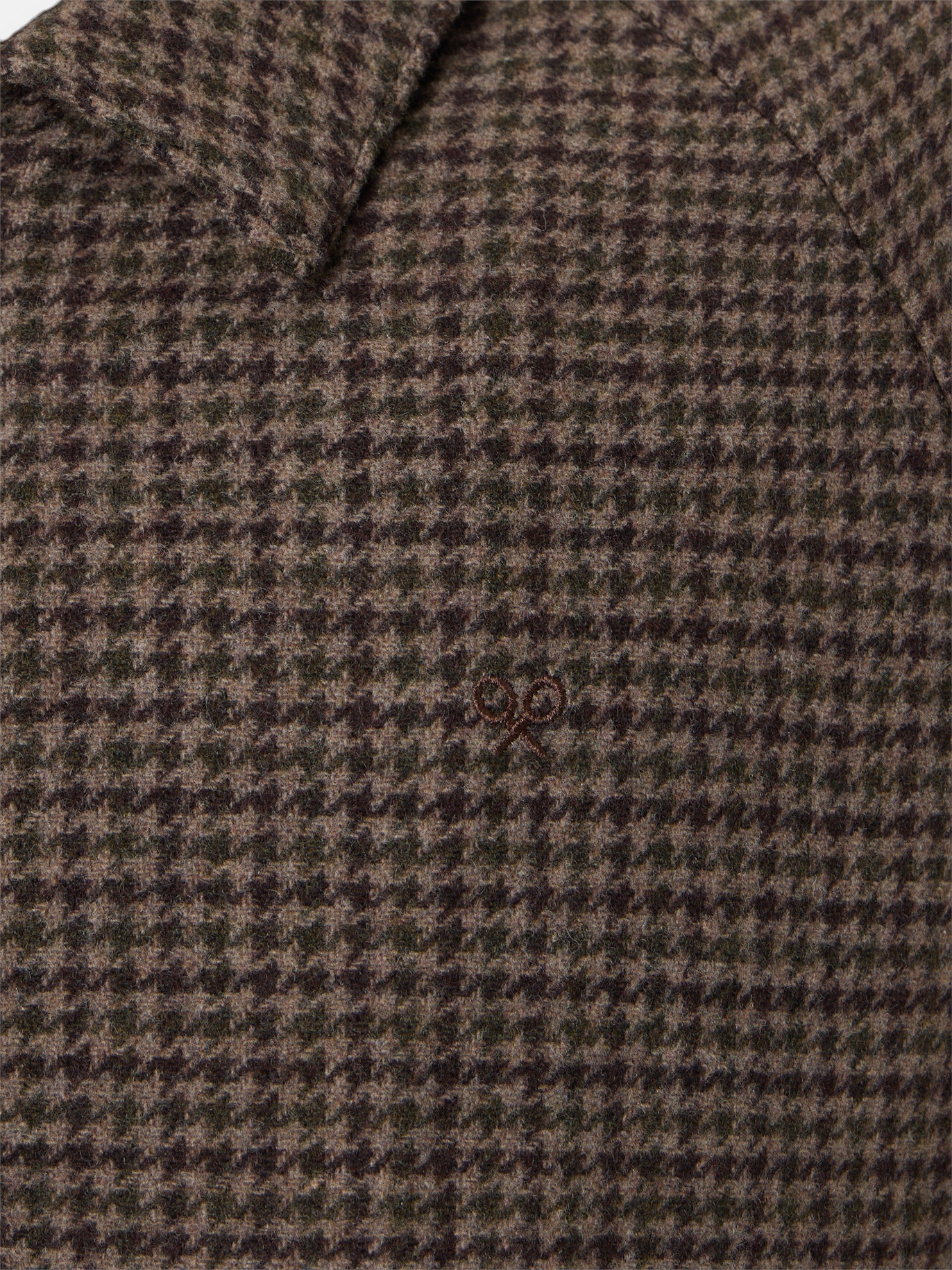 Green brown houndstooth jacket