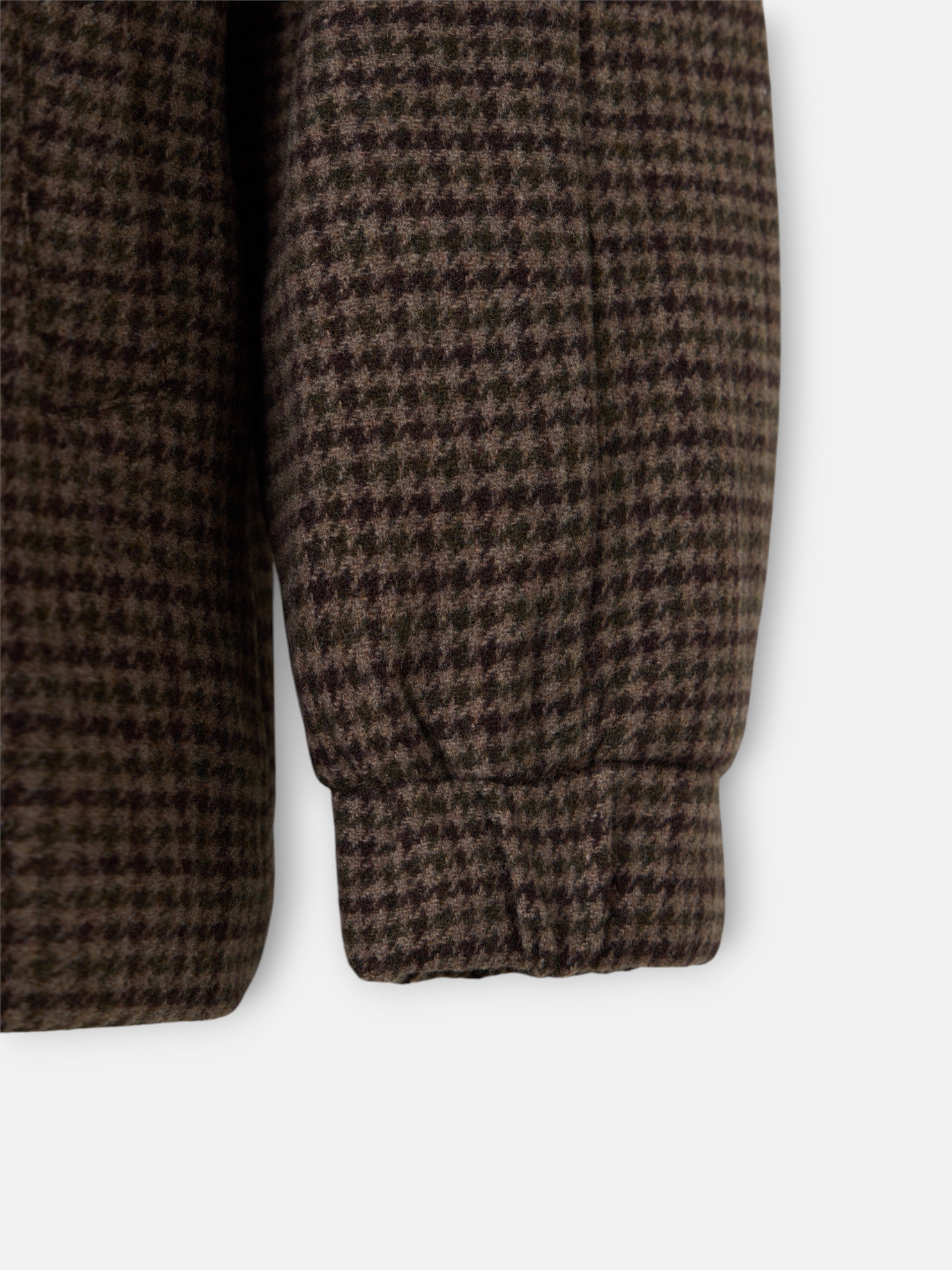 Green brown houndstooth jacket