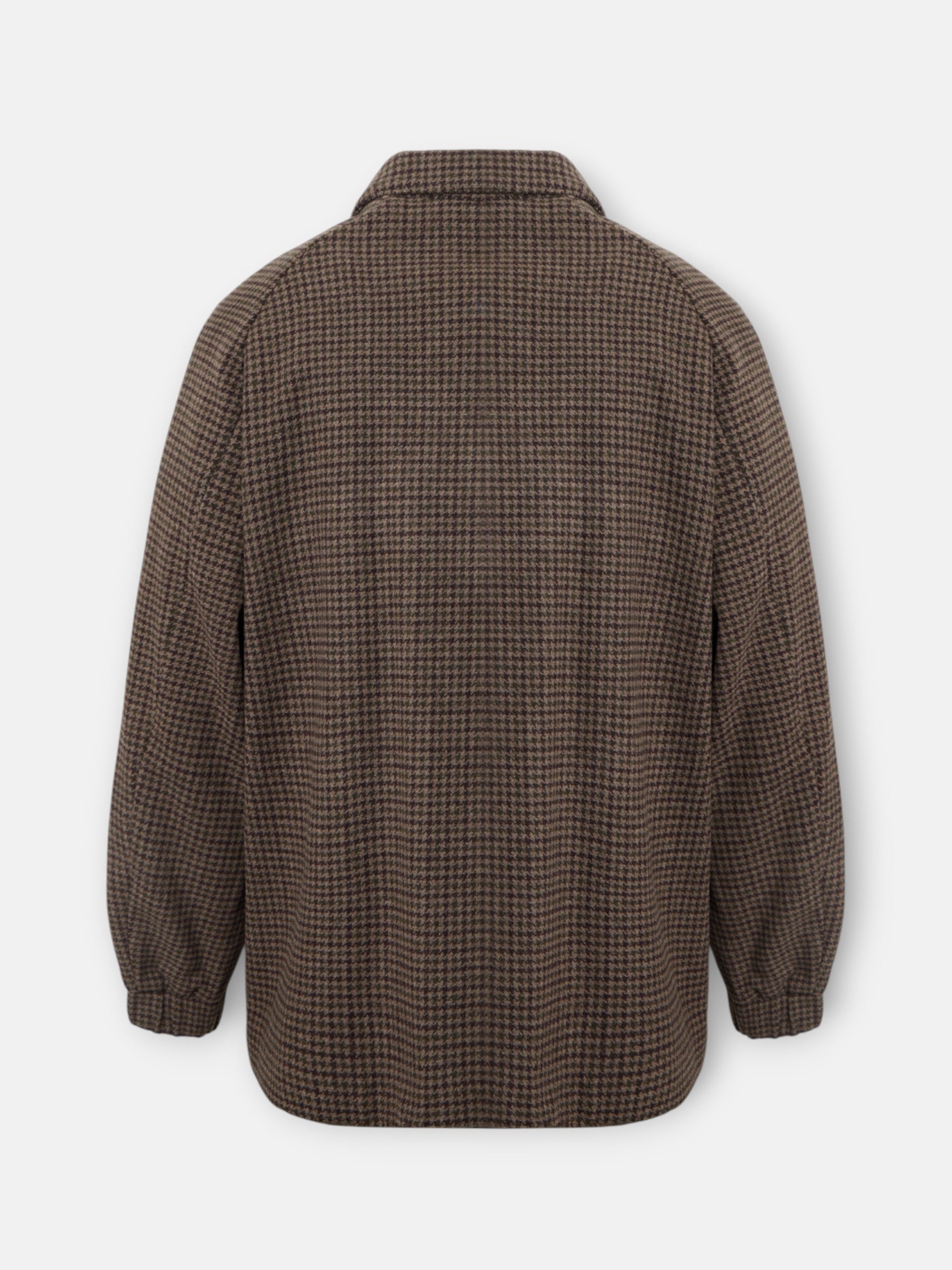 Green brown houndstooth jacket