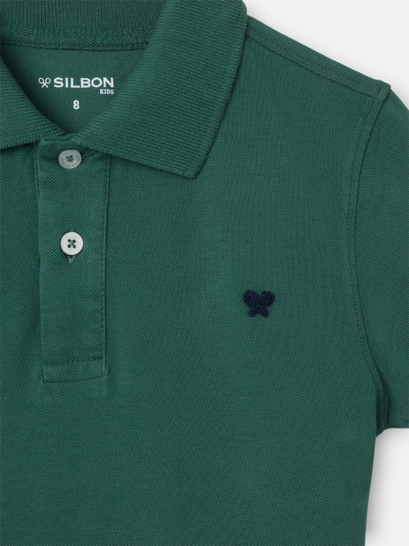 Polo clássico infantil raquete verde