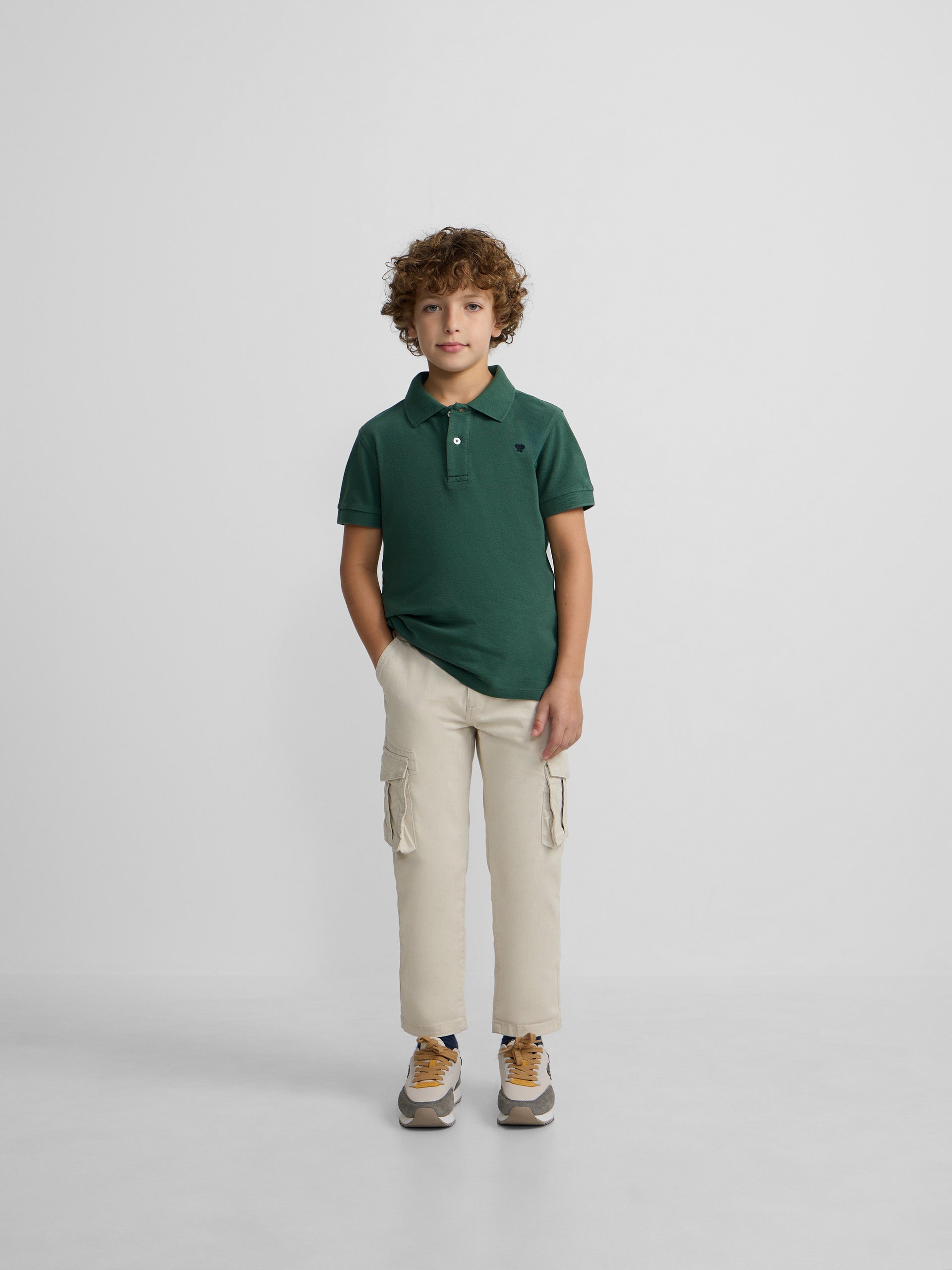 Raquette de polo verte classique pour enfants