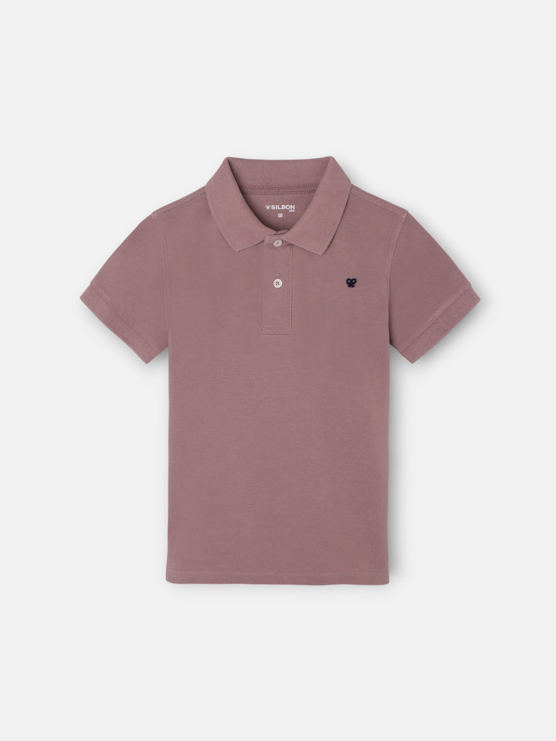 Polo classique pour enfant en bordeaux