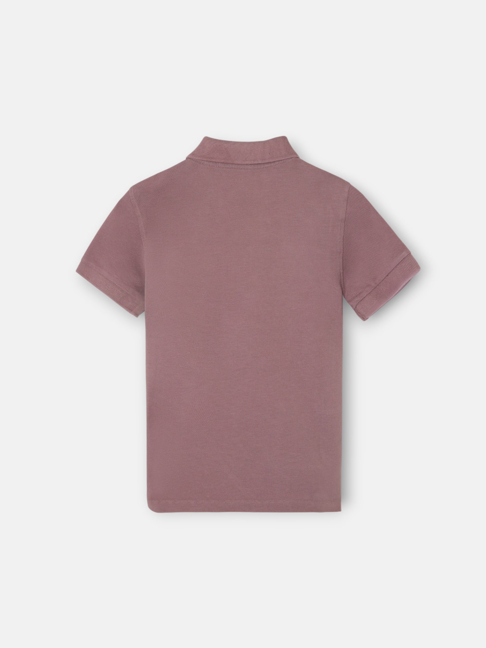 Classic kids polo shirt in burgundy
