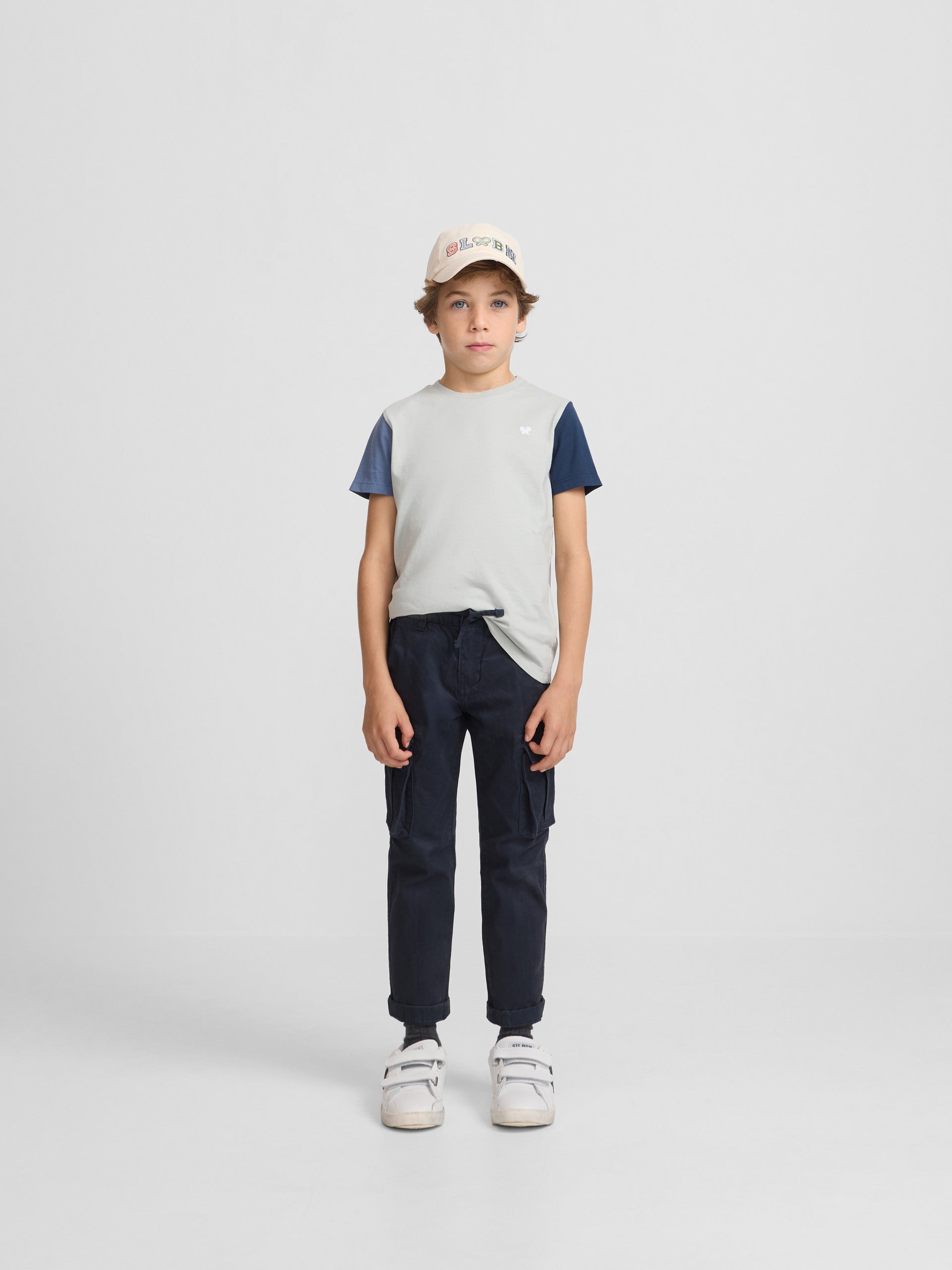 Kids' green sleeved T-shirt