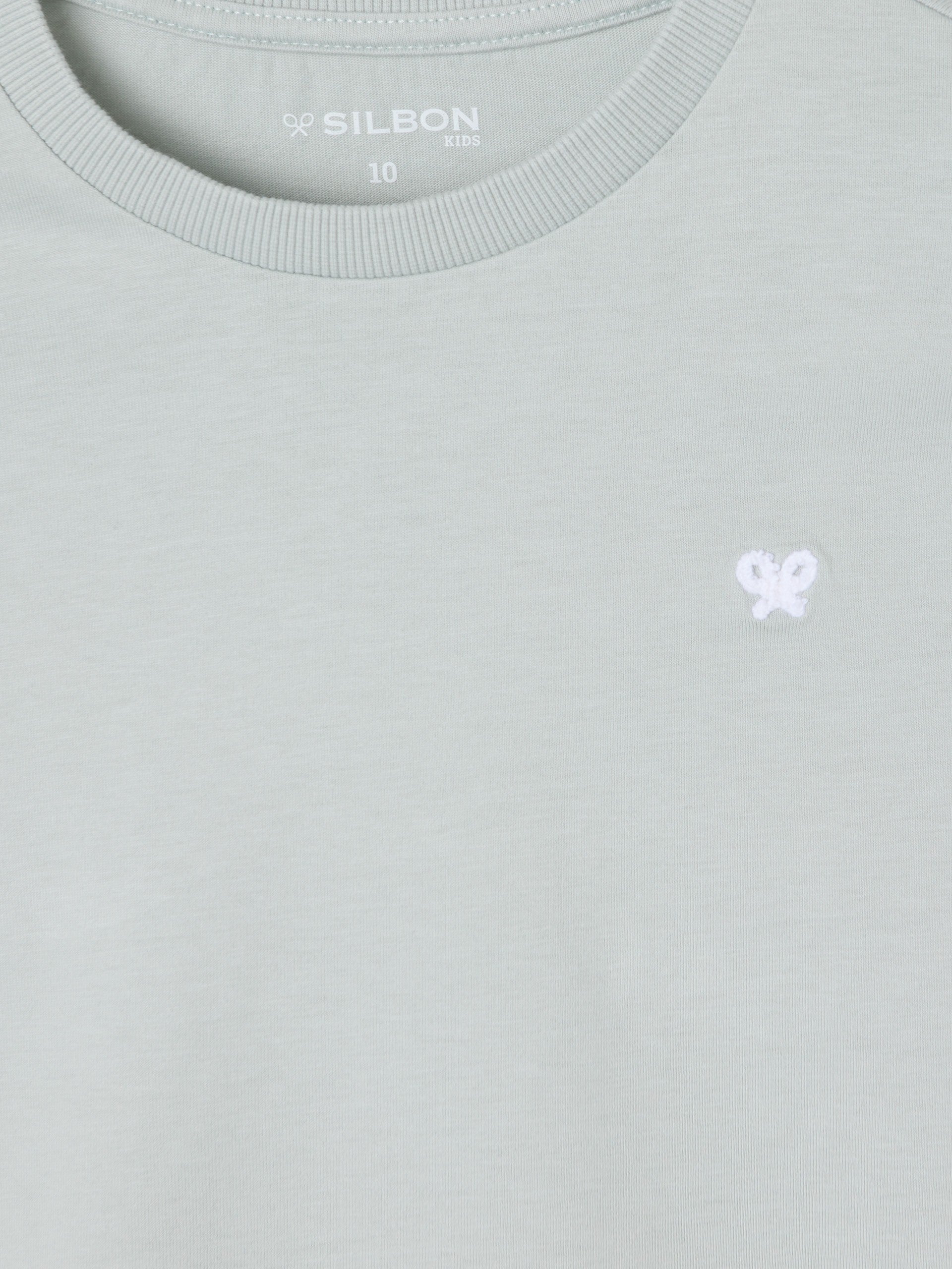 Kids' green sleeved T-shirt