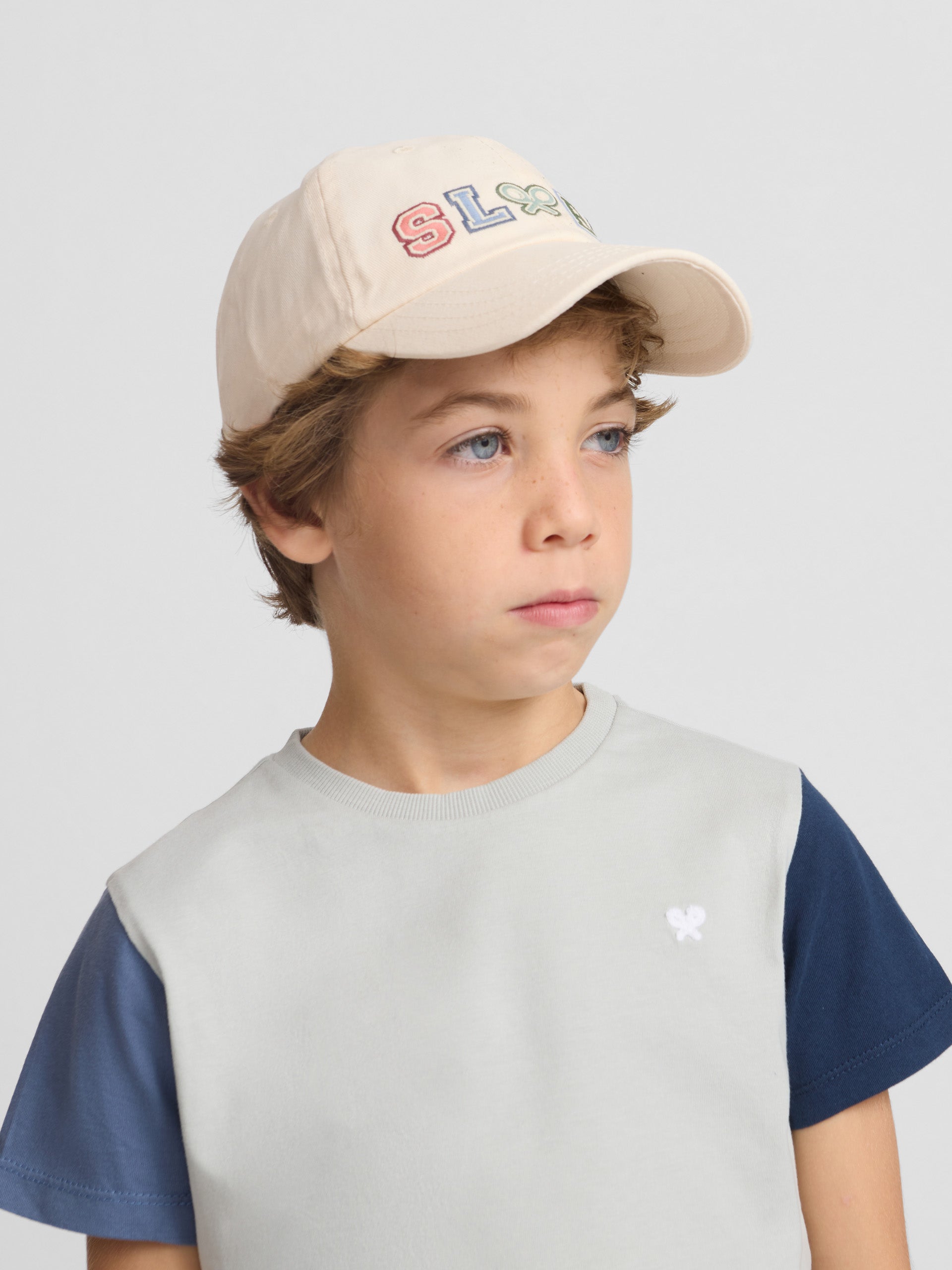 Kids' green sleeved T-shirt