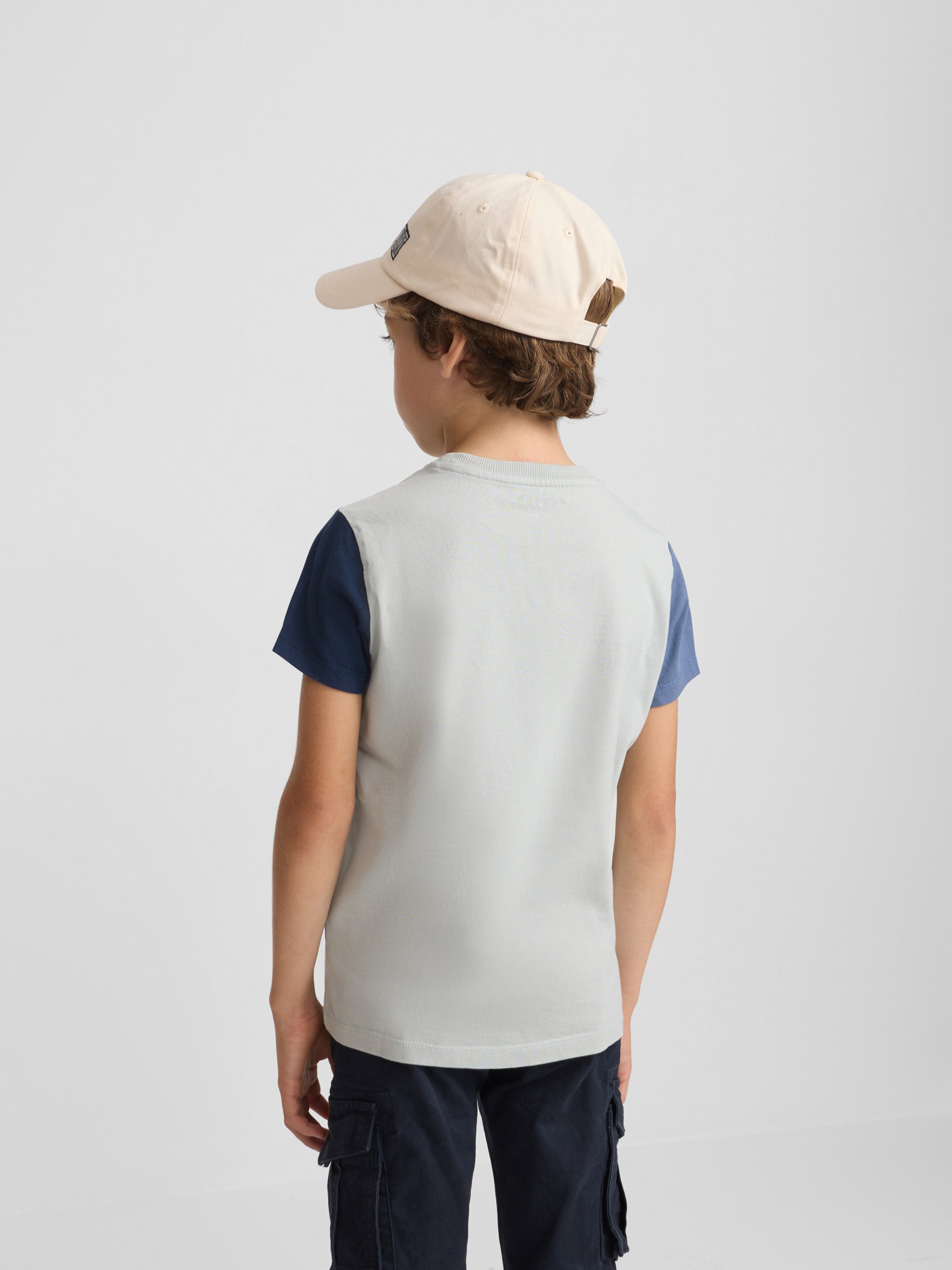 Kids' green sleeved T-shirt