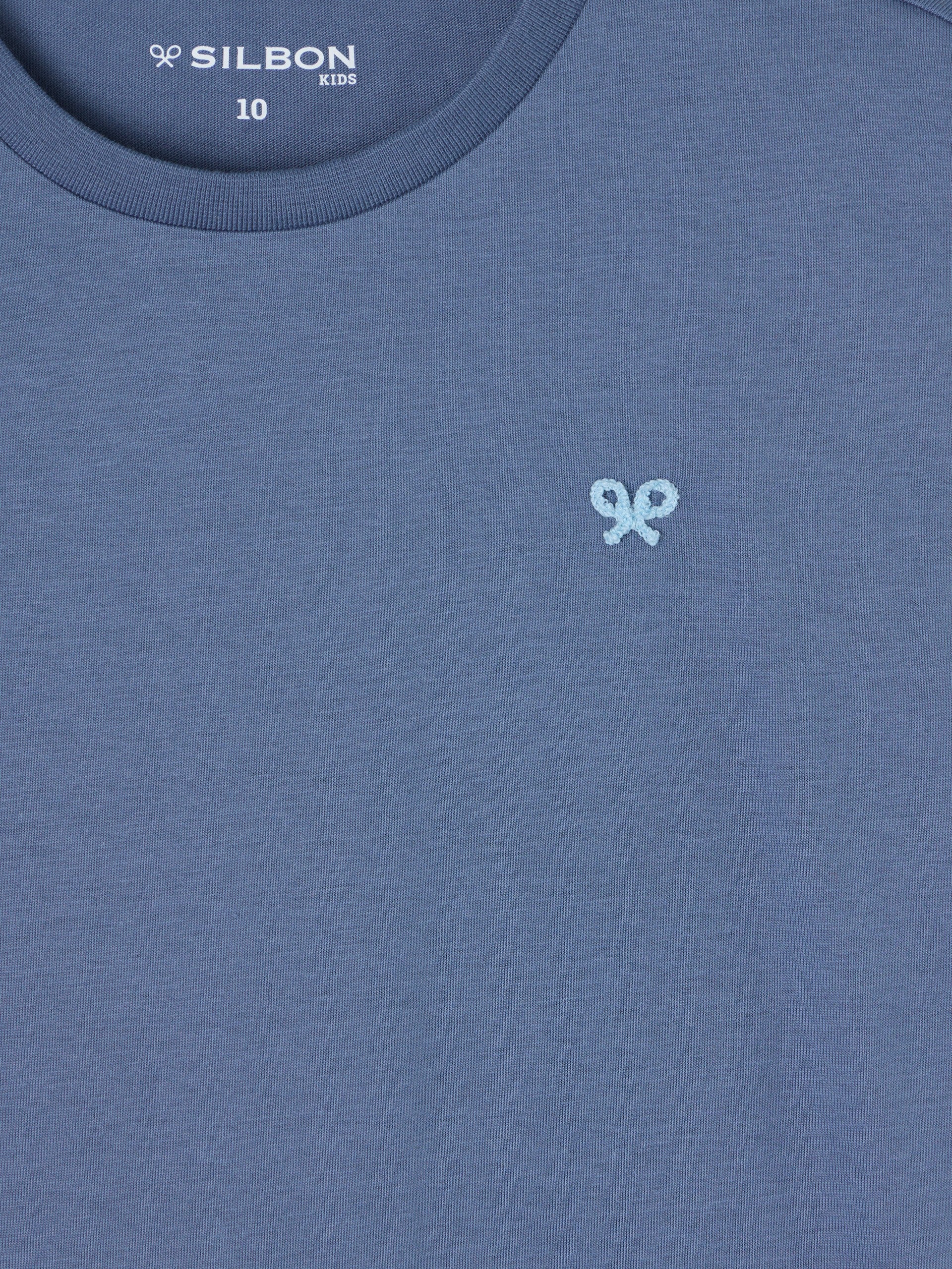 Kids' blue sleeved T-shirt