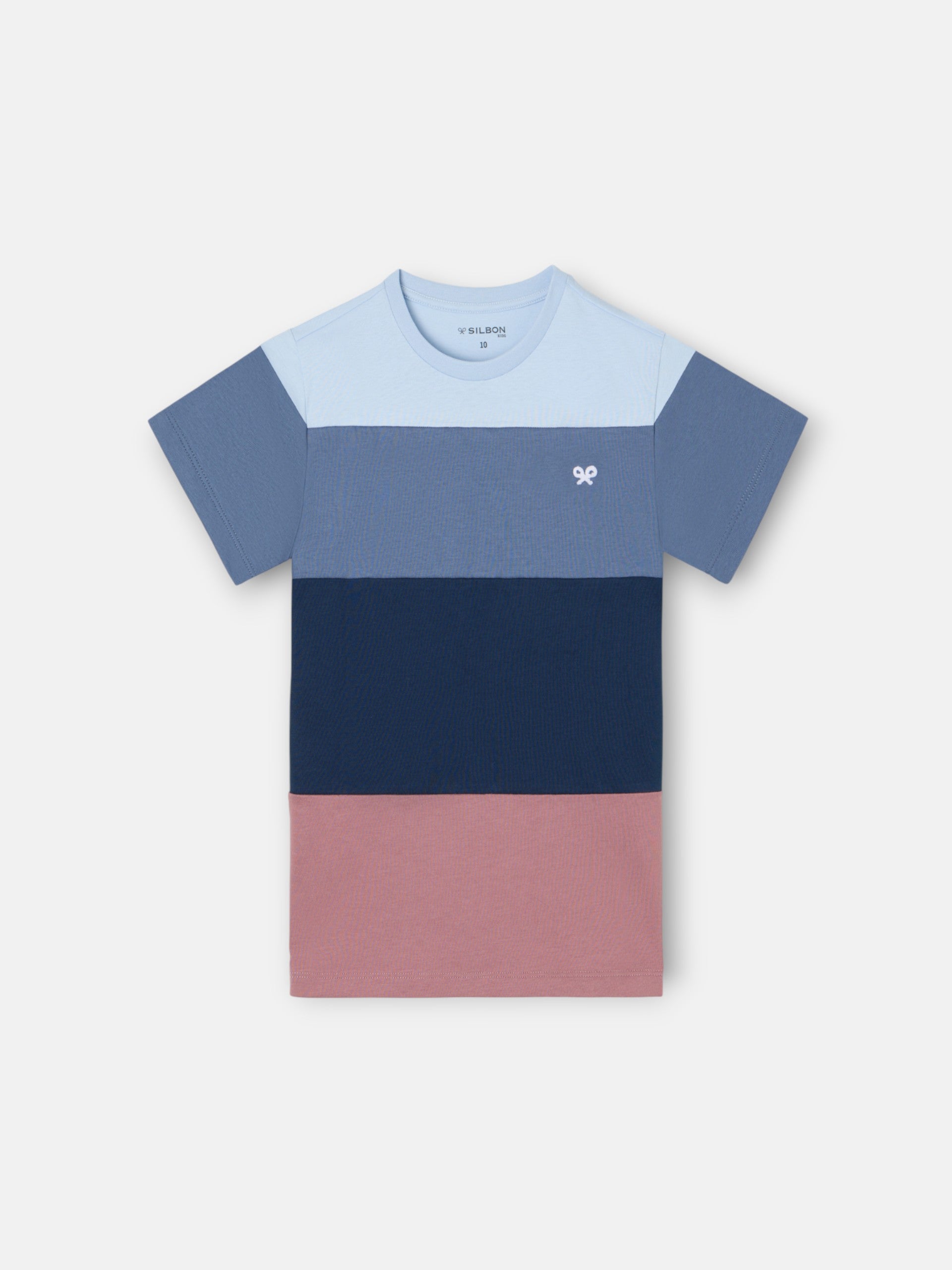 Kids' blue striped T-shirt