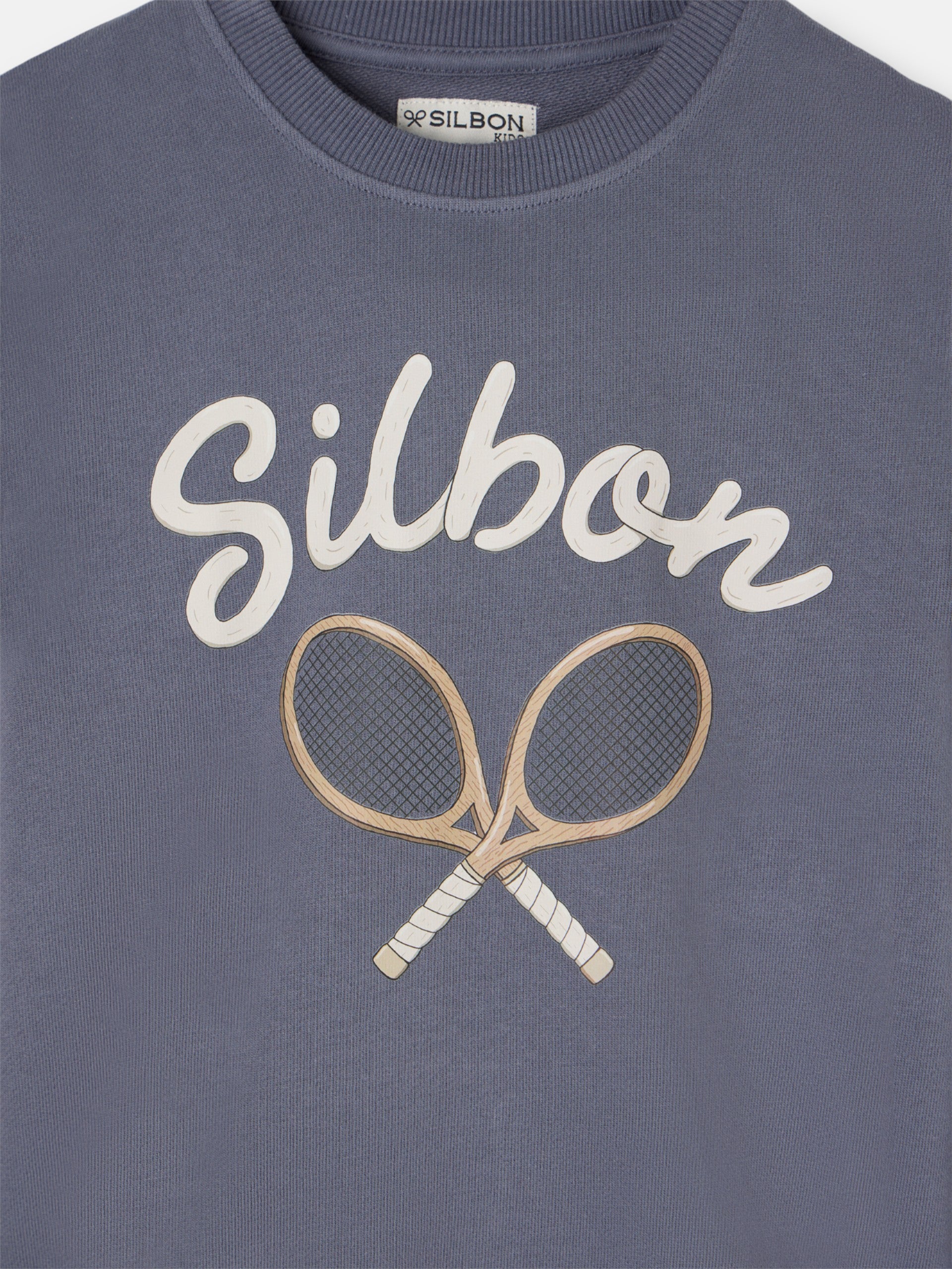 Sudadera kids raqueta junior azul indigo