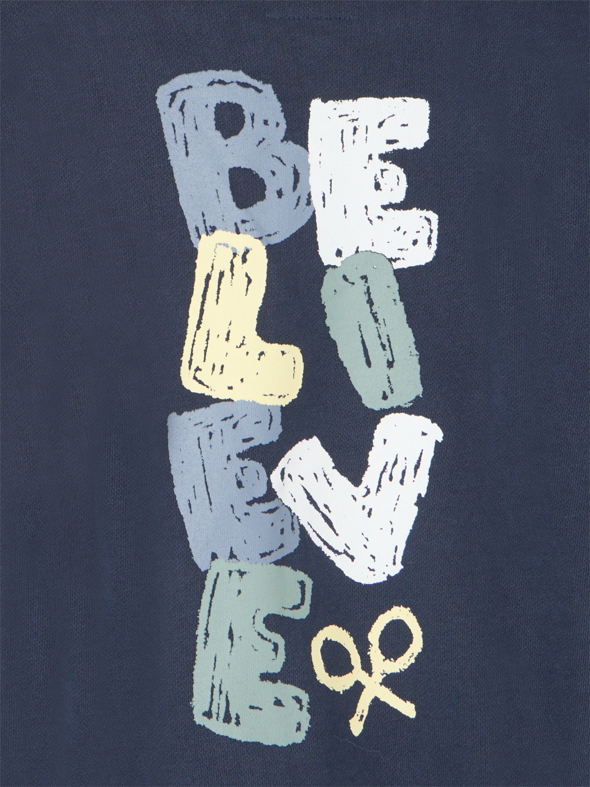 Sweatshirt kids believe azul marinho