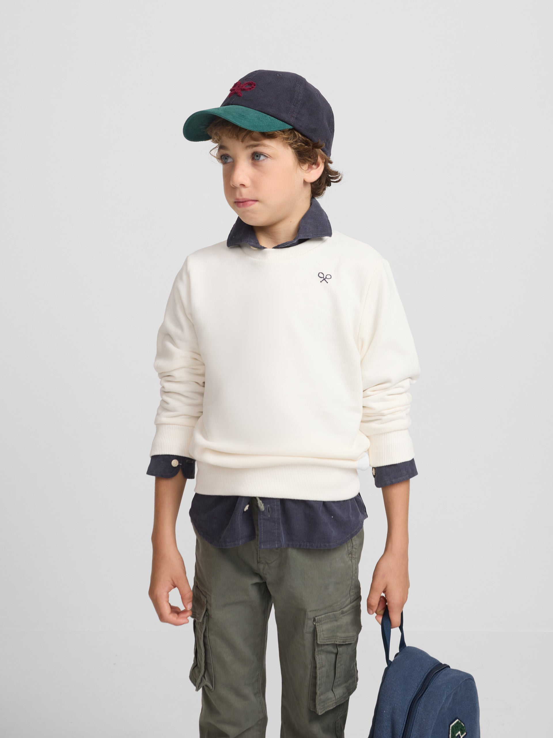 Sweatshirt kids believe creme