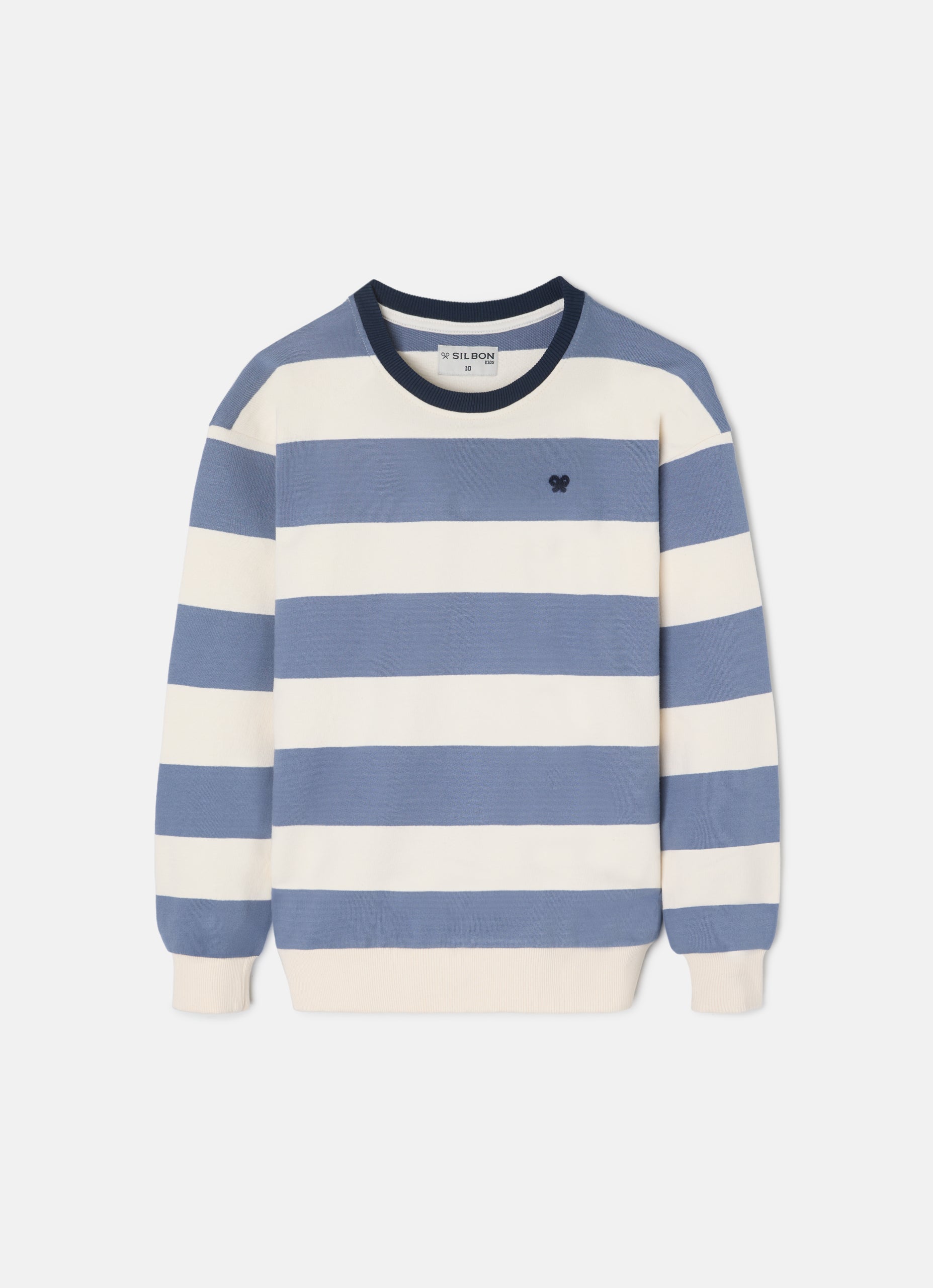 Sudadera kids rayas anchas azules