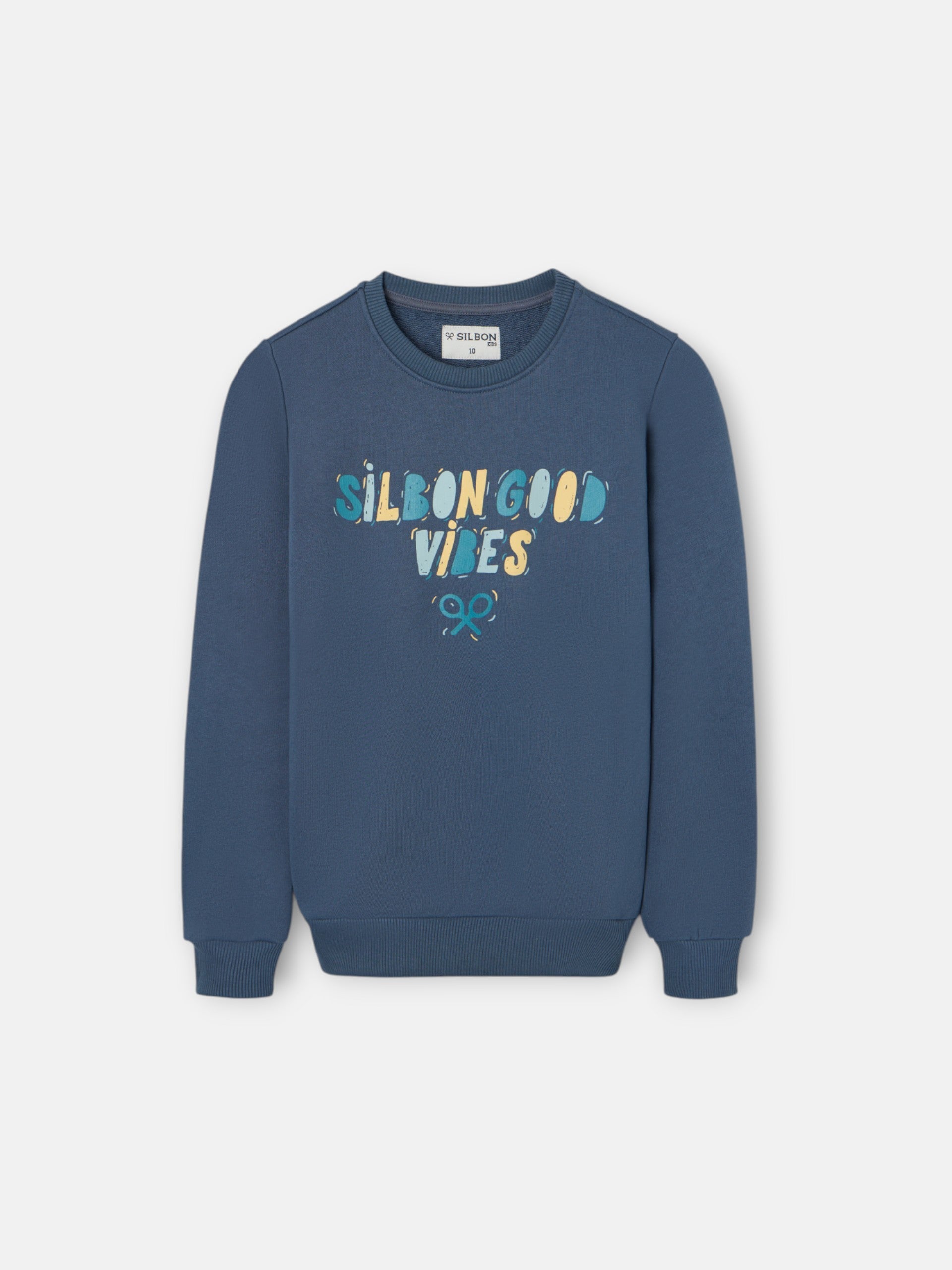 Sudadera kids good vibes azul marino