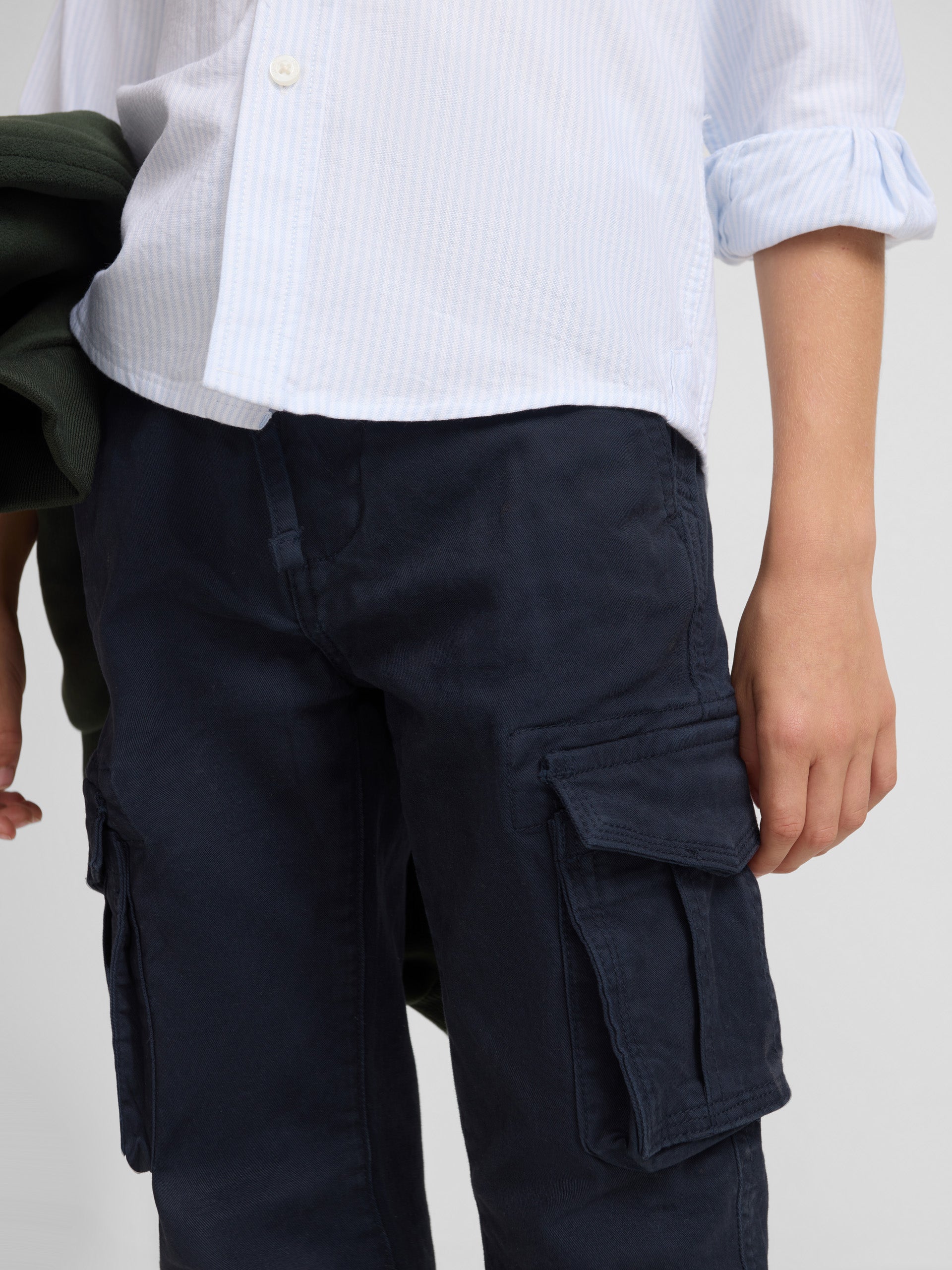 Pantalon sport kids cargo style azul marino