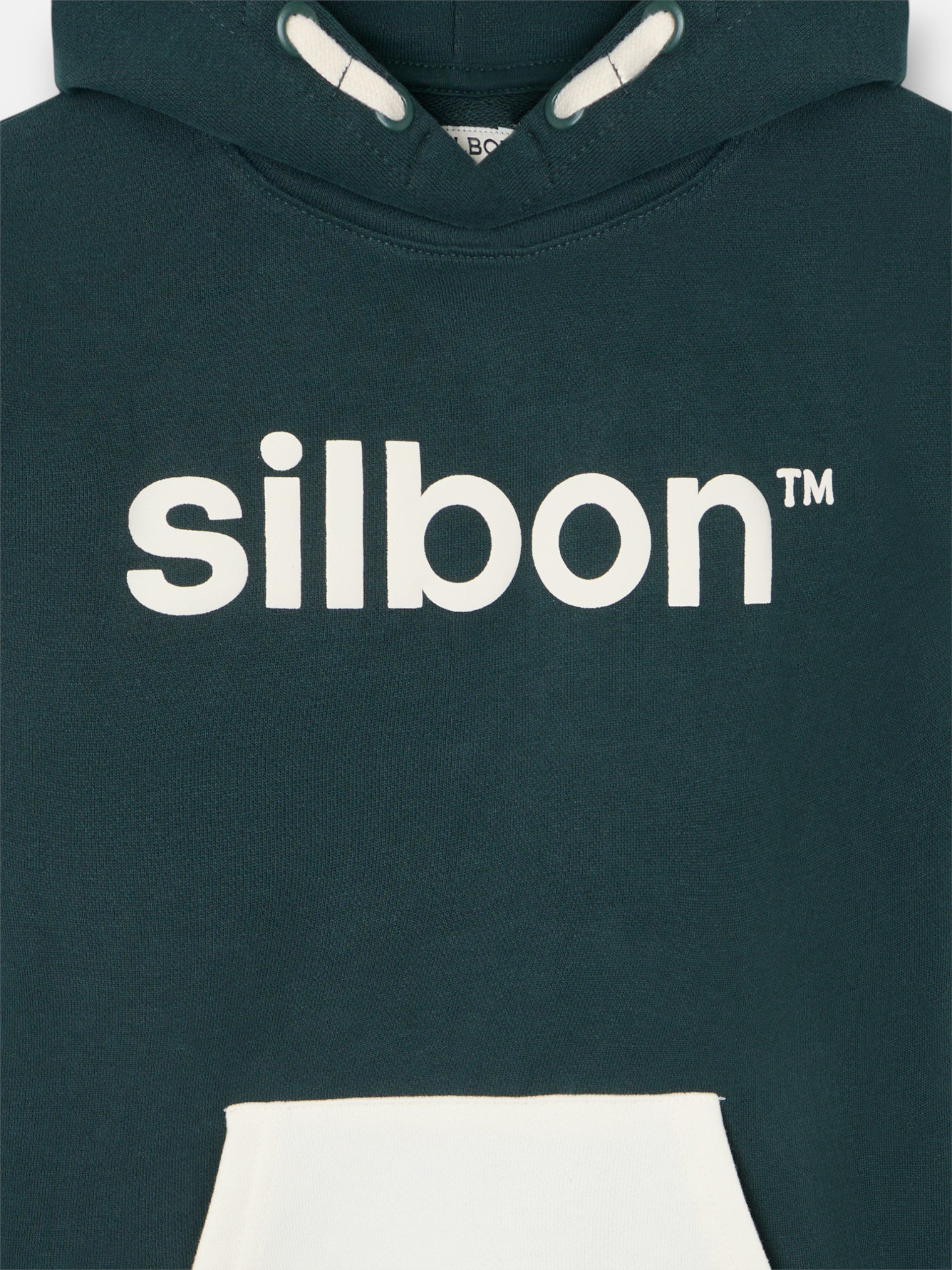 Sweat-shirt enfant à motif kangourou, vert foncé