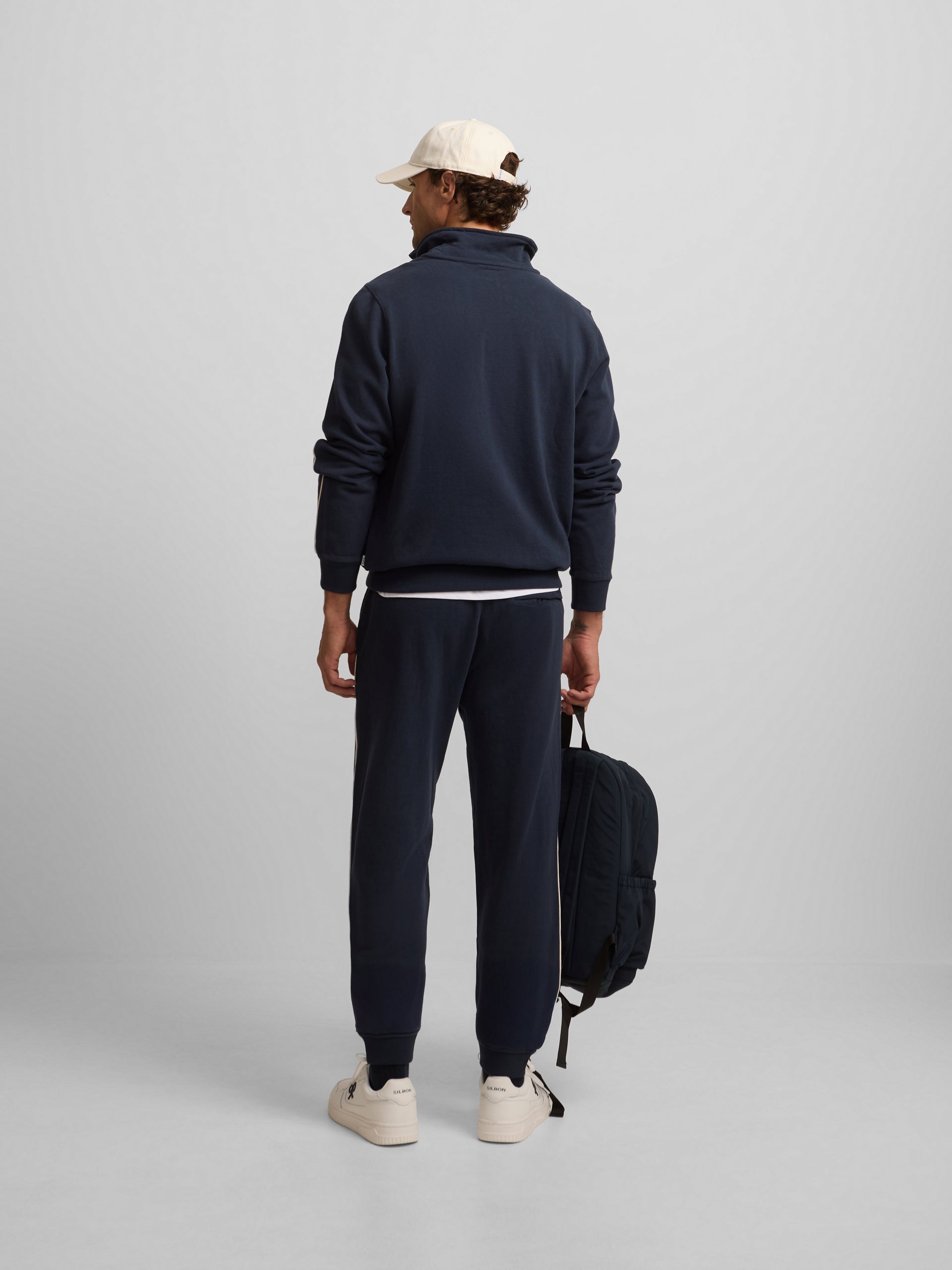 Pantalon deportivo minilogo azul marino
