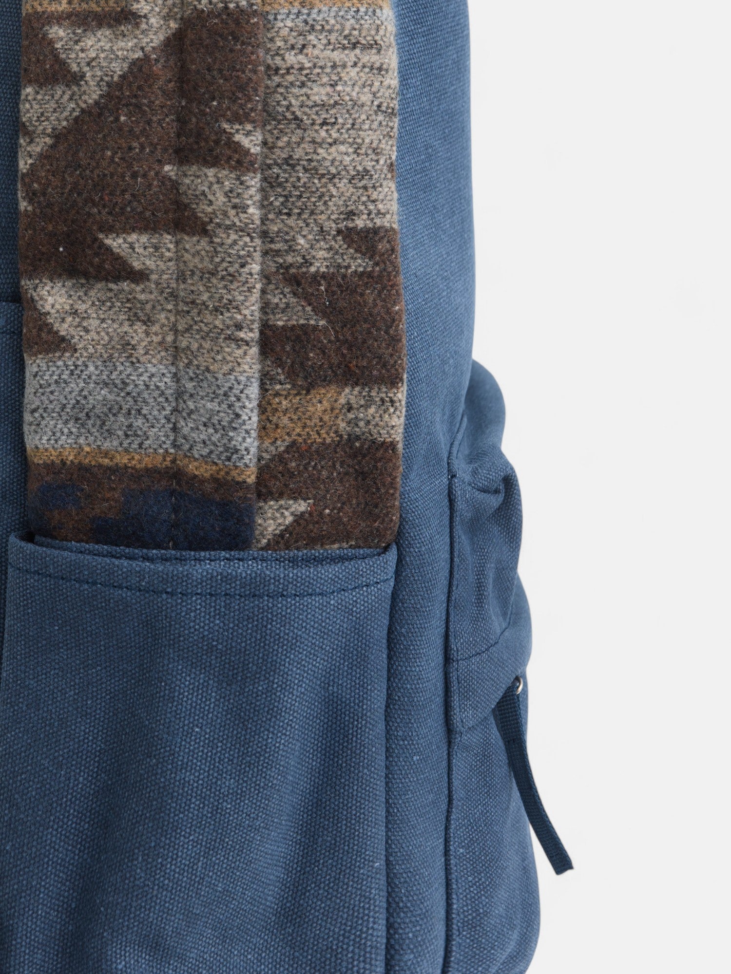 Sac à dos de sport en tissu ethnique bleu marine