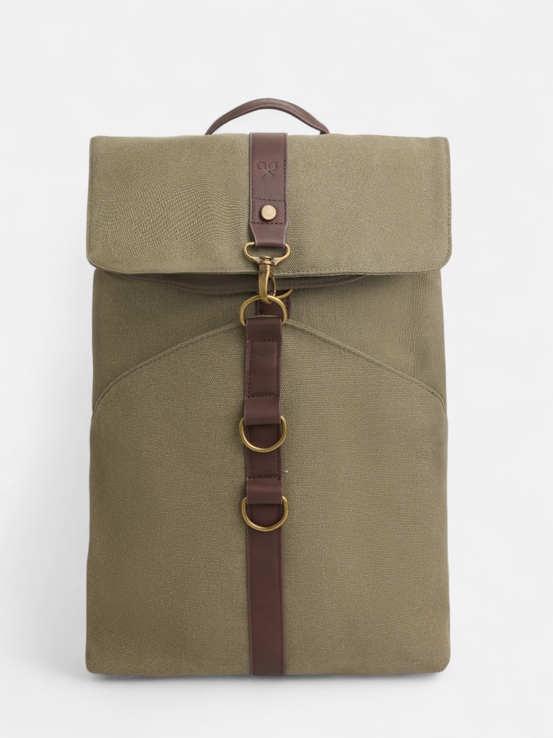 Mochila ajustable verde