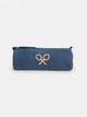 Trousse de sport en tissu ethnique bleu marine