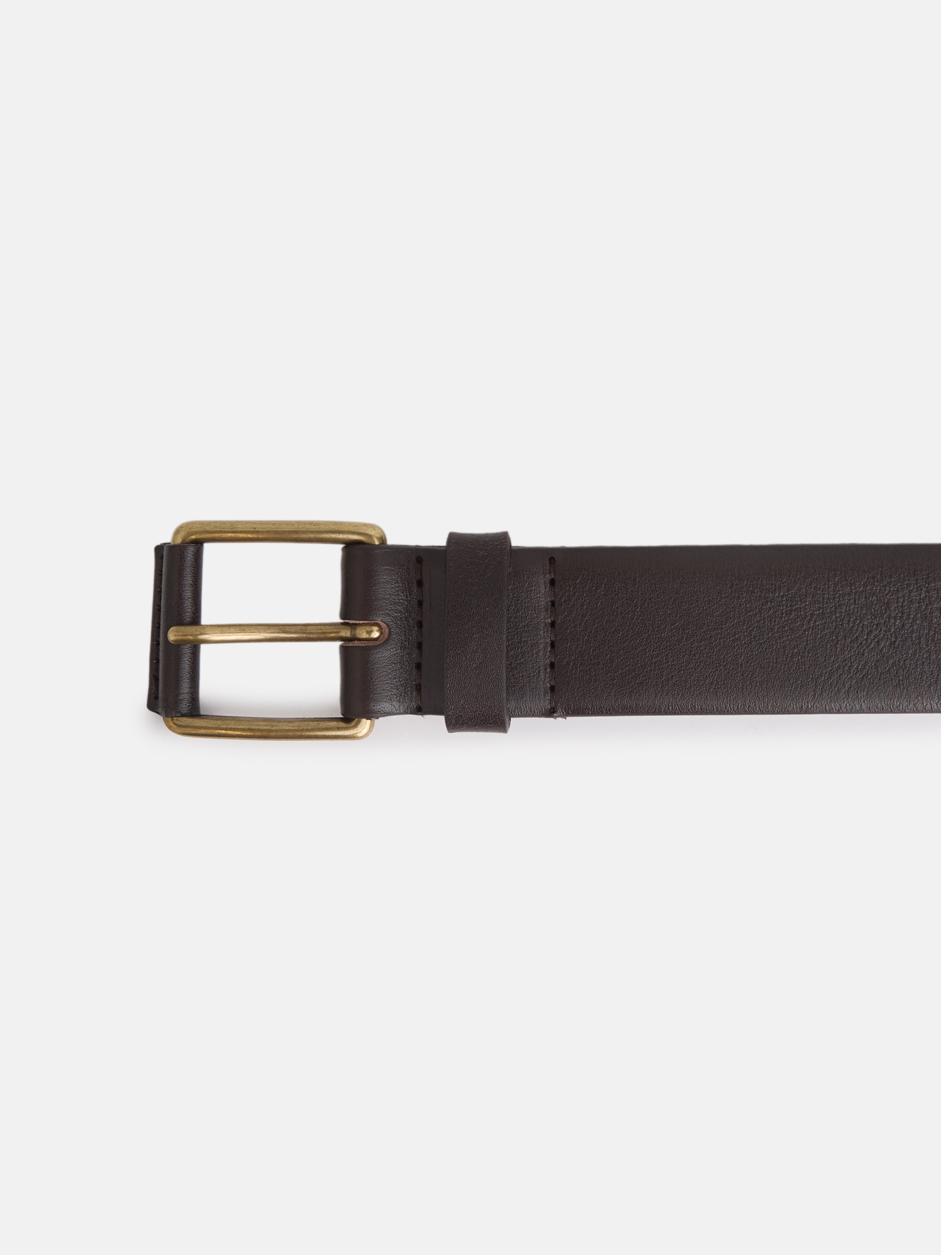 Dark brown leather belt