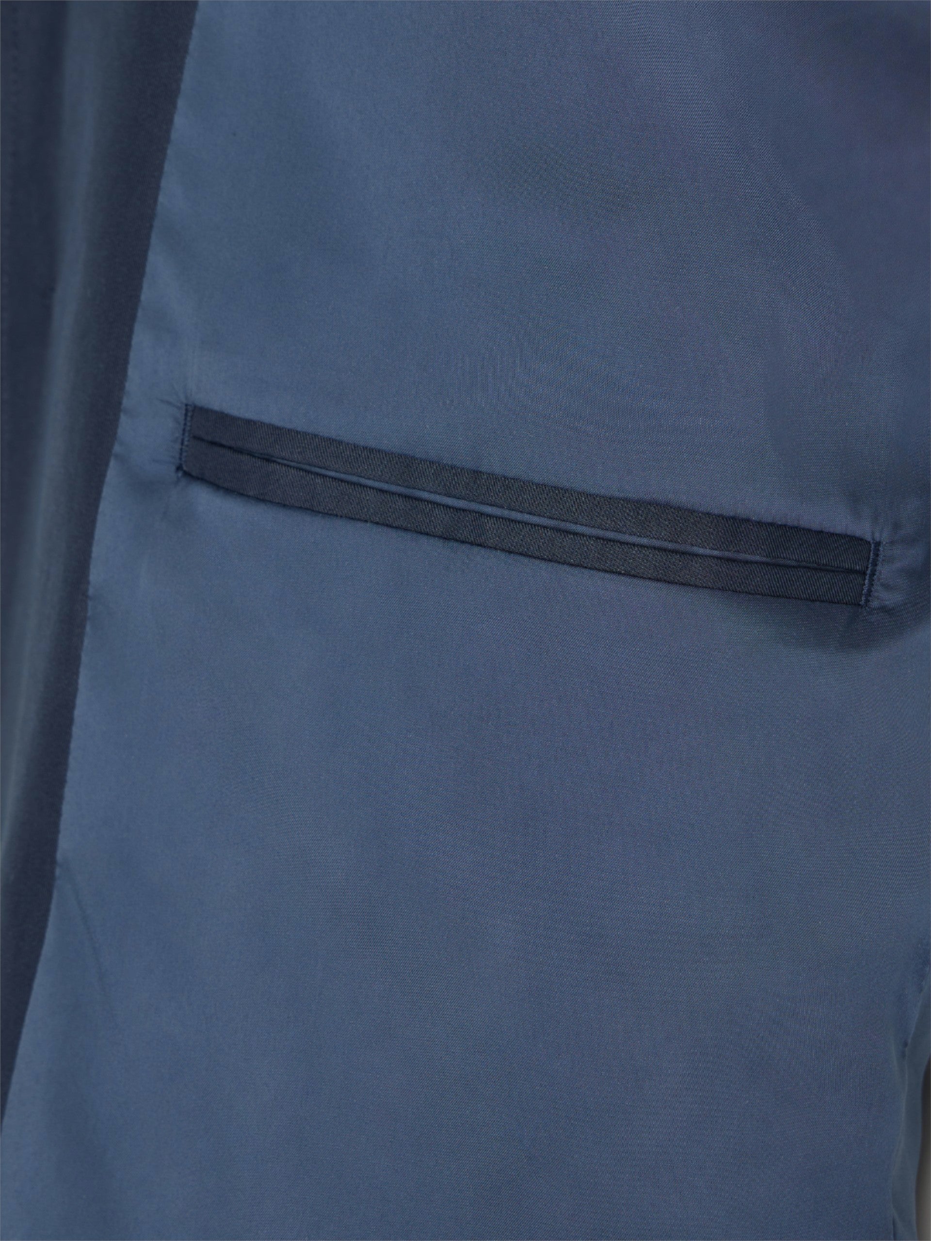 Gabardina curta azul-marinho