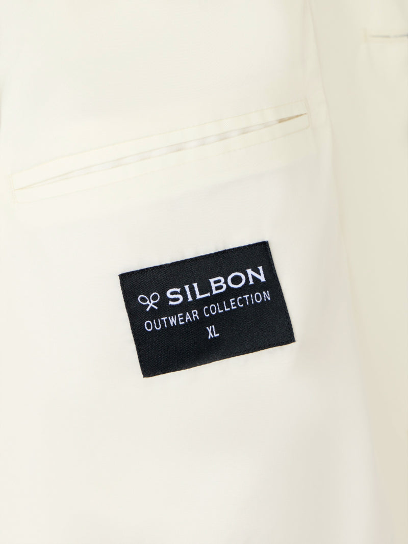 Gabardina corta beige