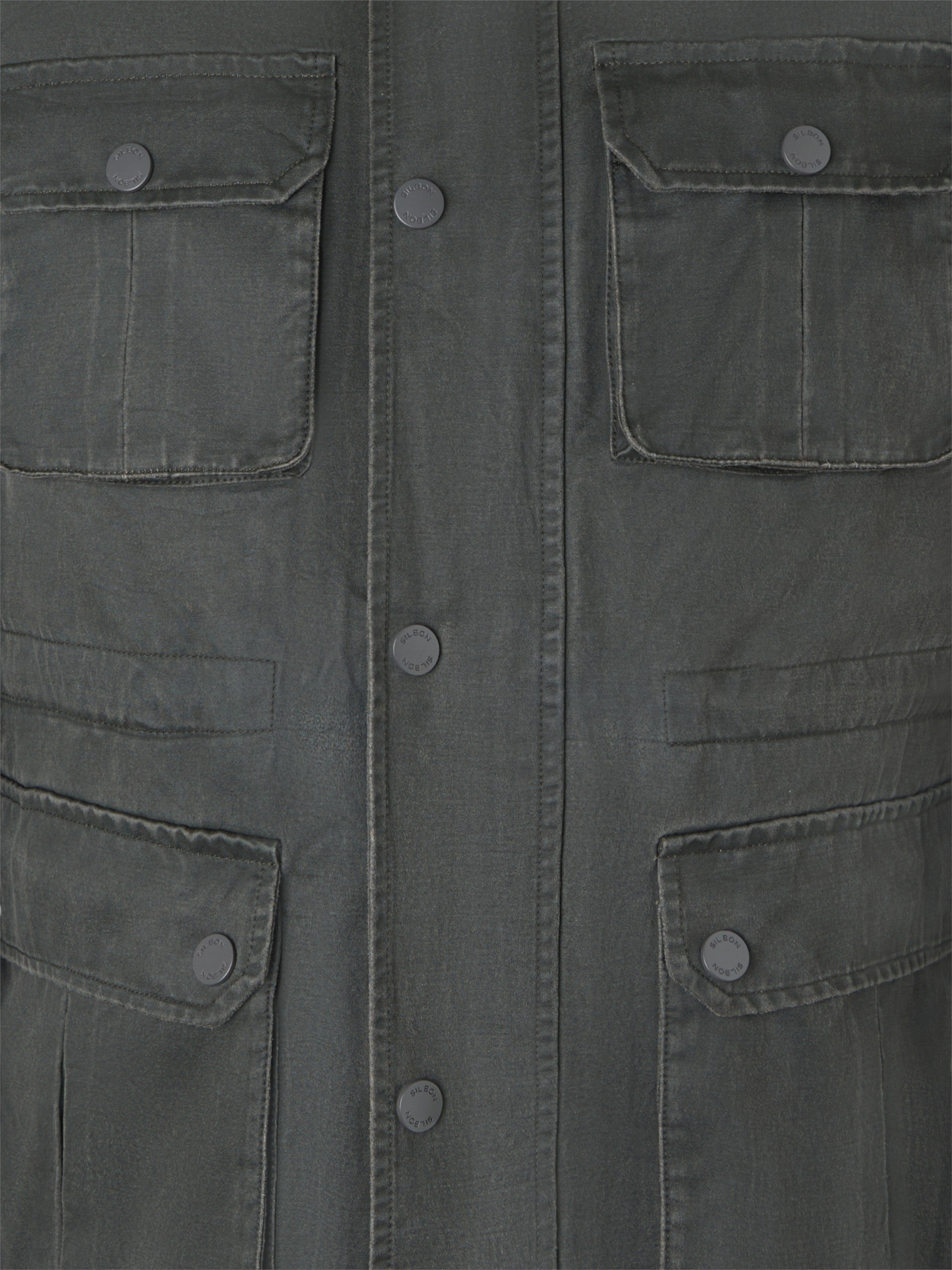 Green jacket with pockets