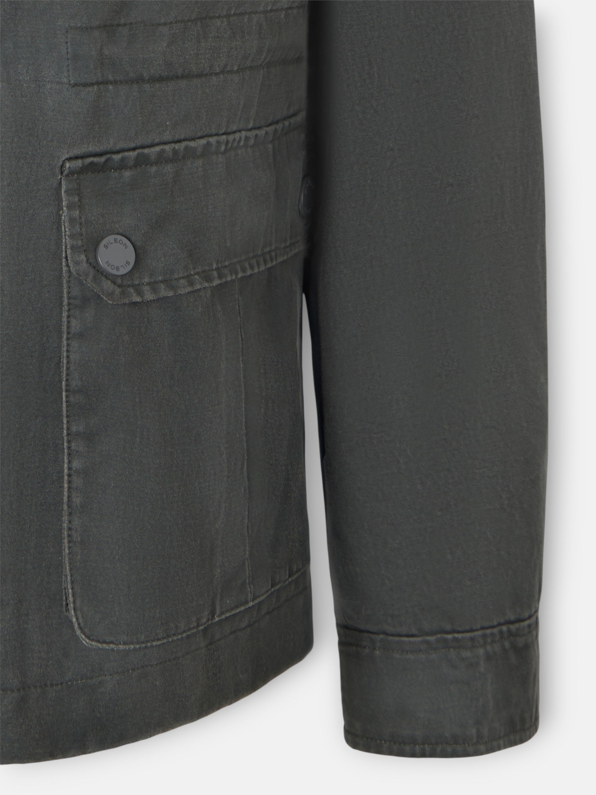 Green jacket with pockets