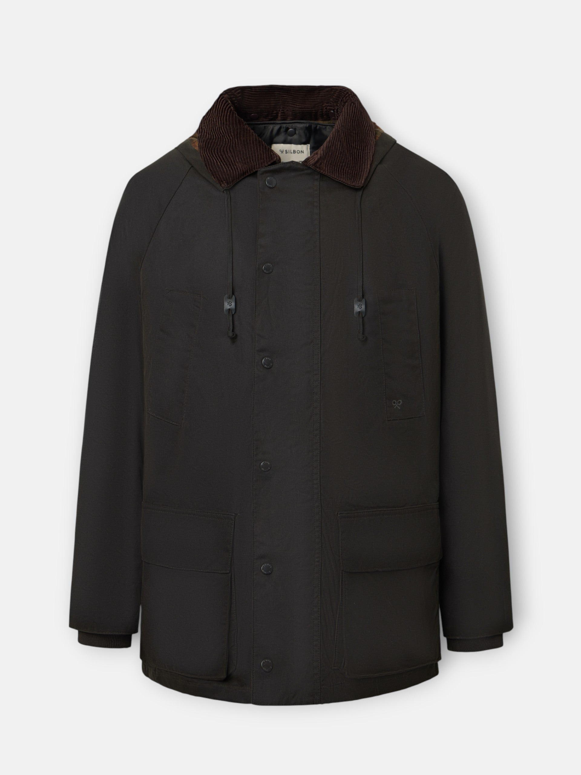 Classic green waxed coat