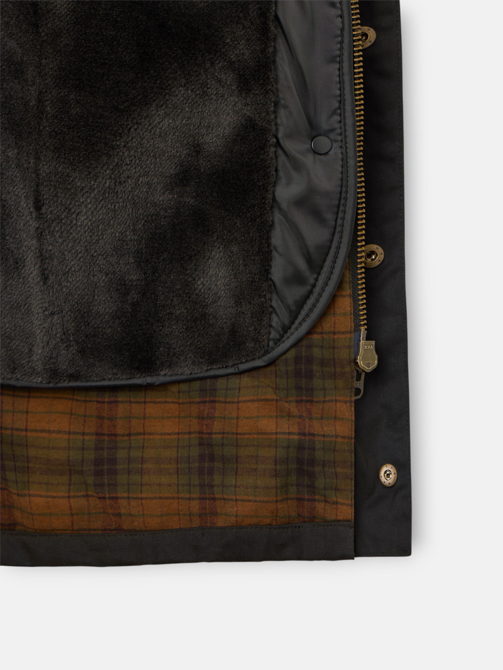 Classic green waxed coat