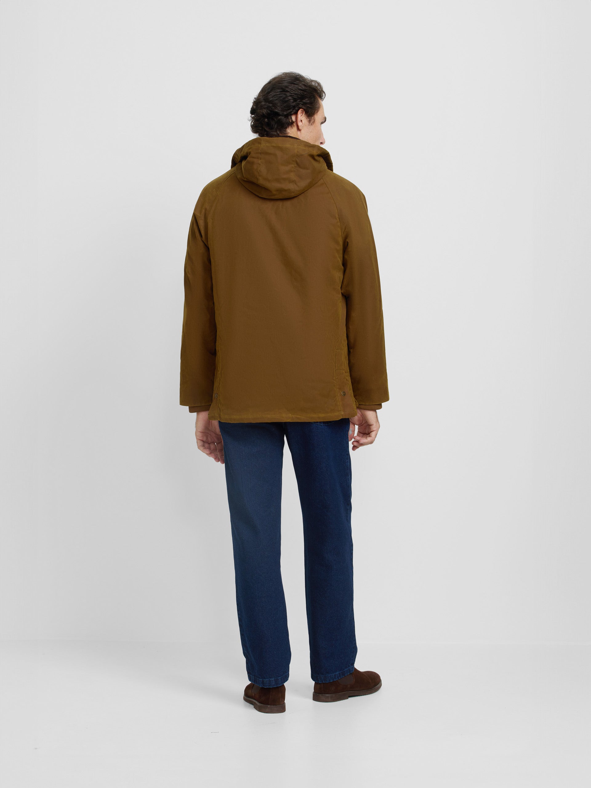 Manteau ciré moutarde classique