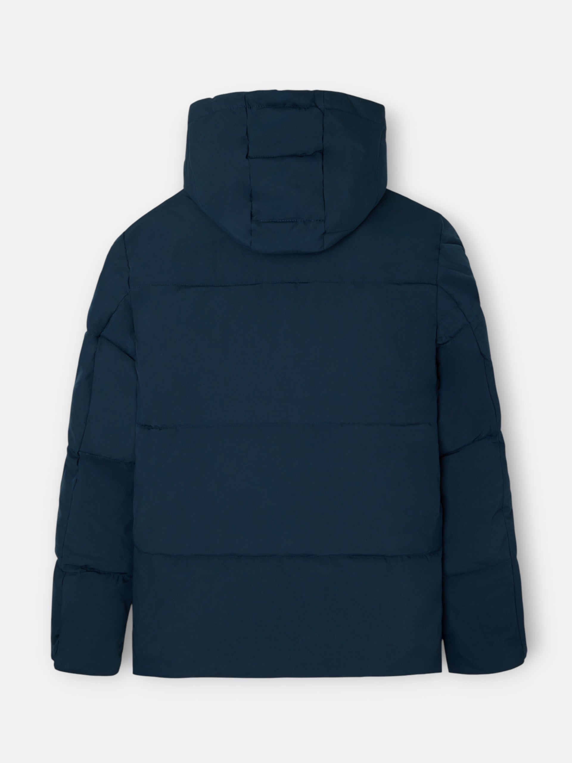 Manteau technique chaud à capuche marine
