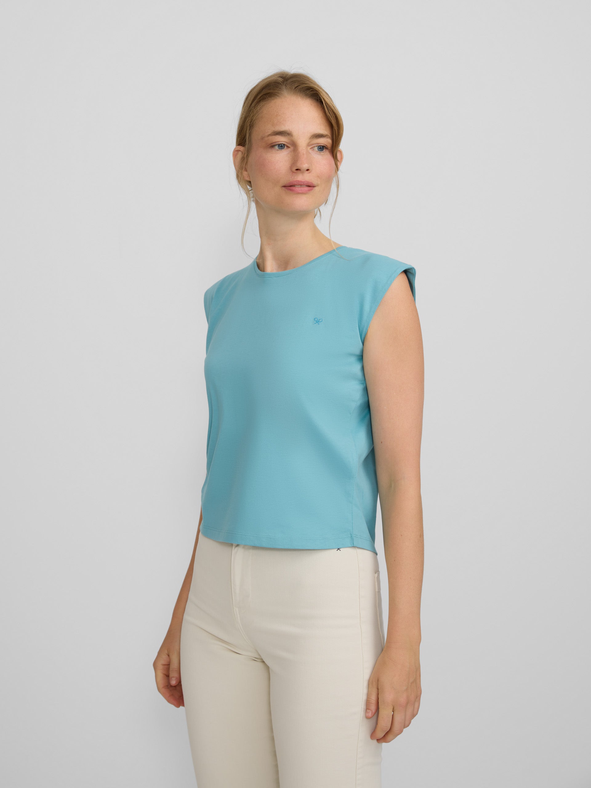 T-shirt mulher sun azul