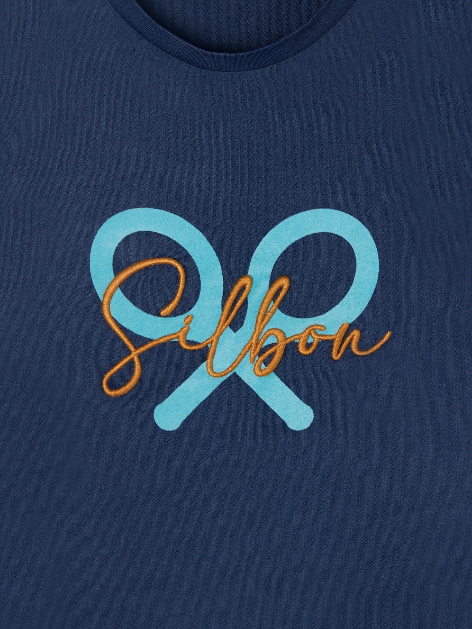 Classic women's navy racquet t-shirt