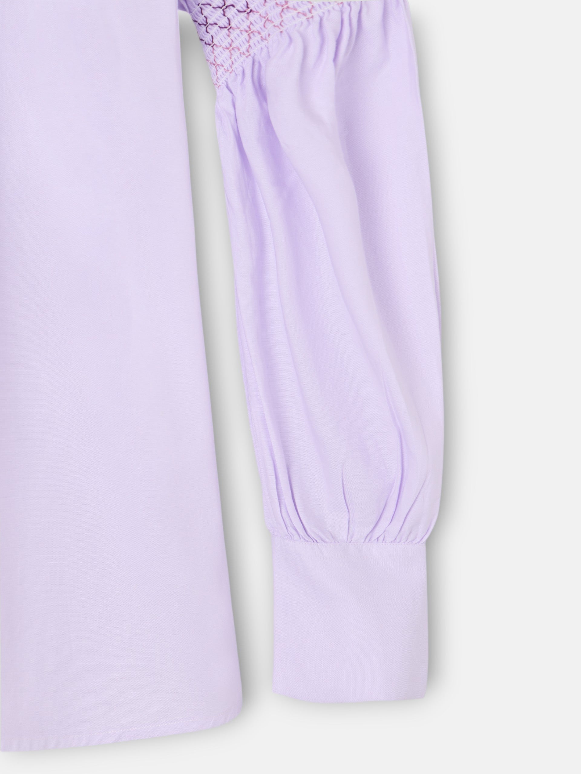 Mauve gathered shirt