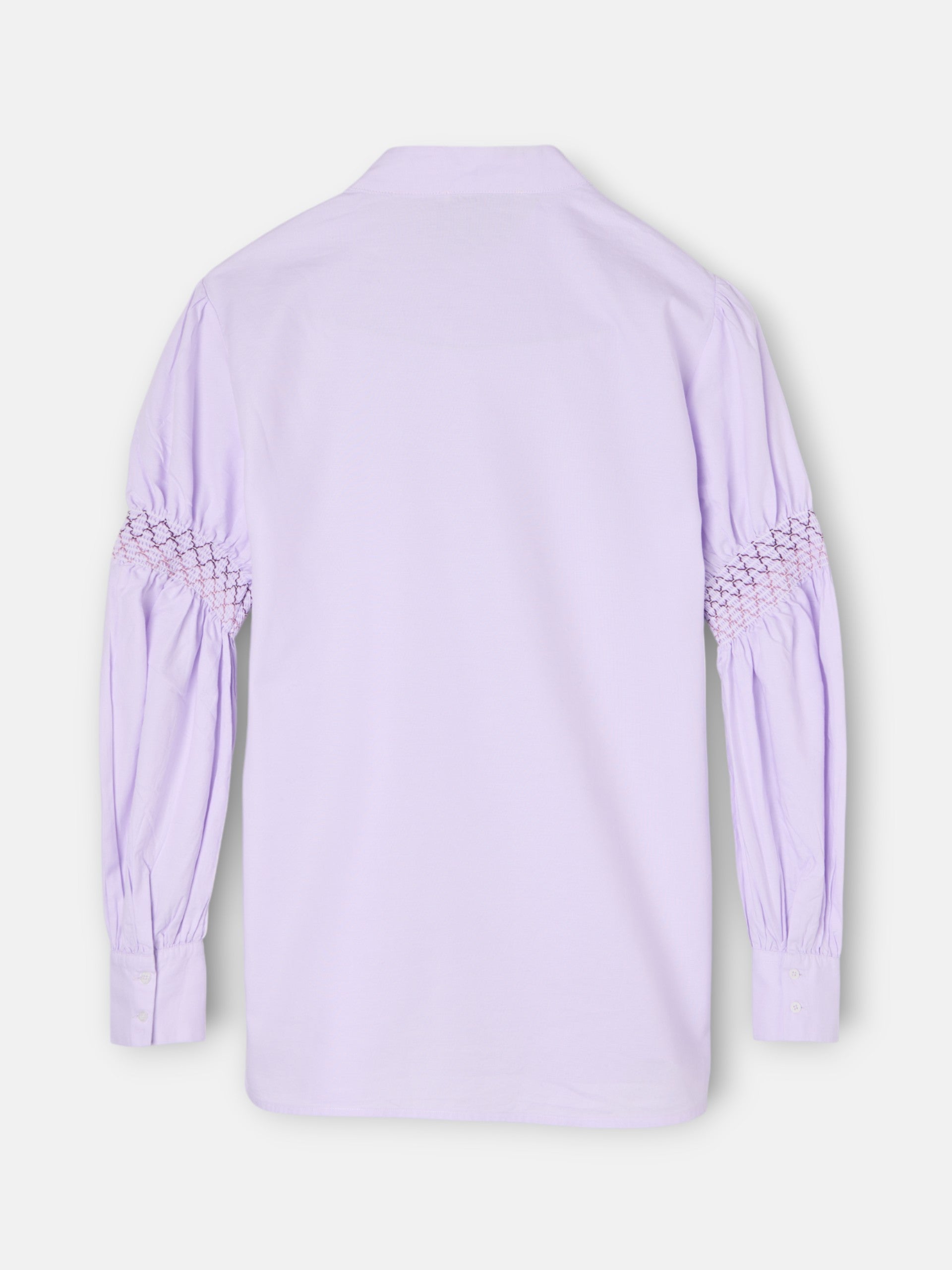 Mauve gathered shirt