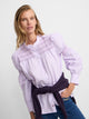 Mauve gathered shirt