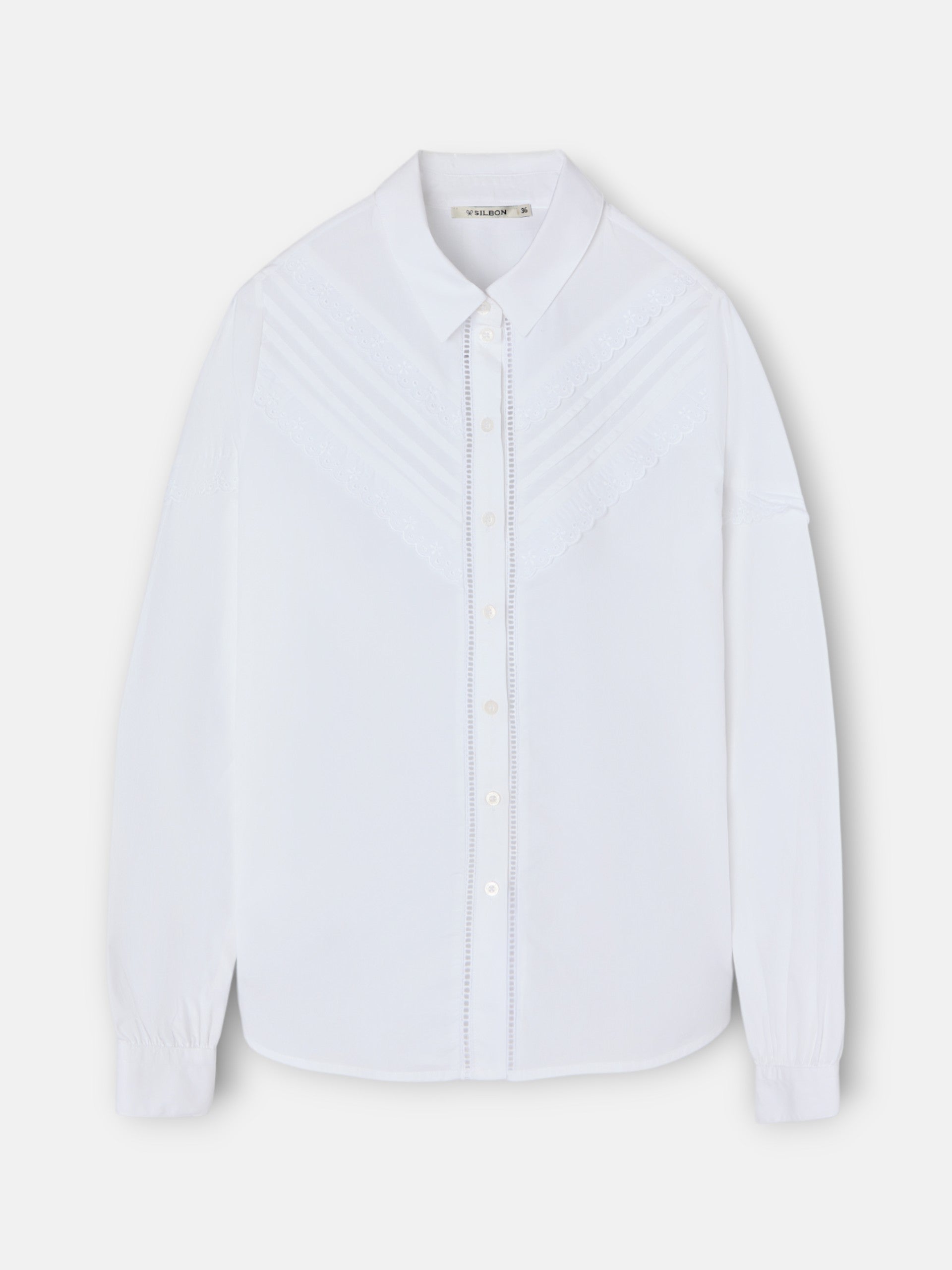 Camisa jaretas blanca