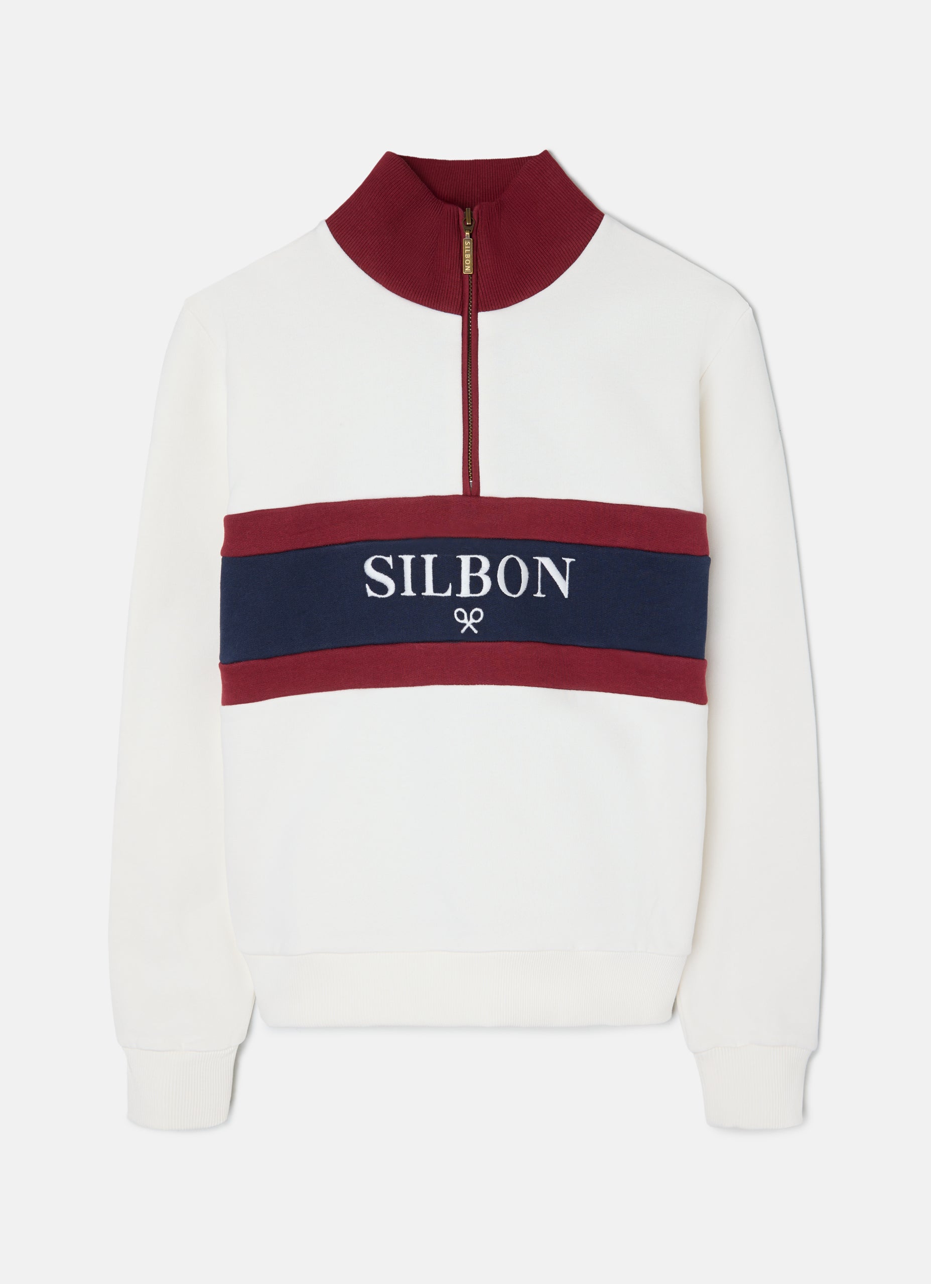 Women's retro silbon raw sweatshirt